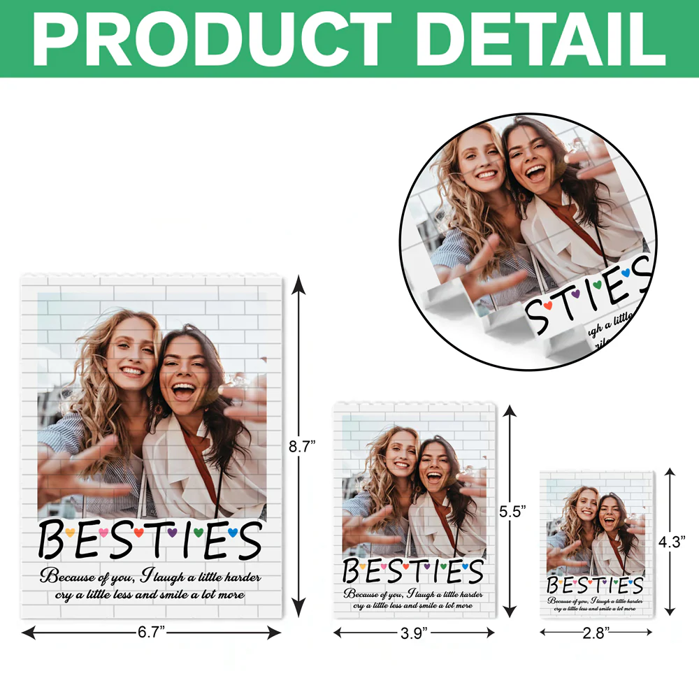 Custom Photo Bestie Building Brick Blocks - Personalized Gift for Best Friends CH07 910344 - Image 7