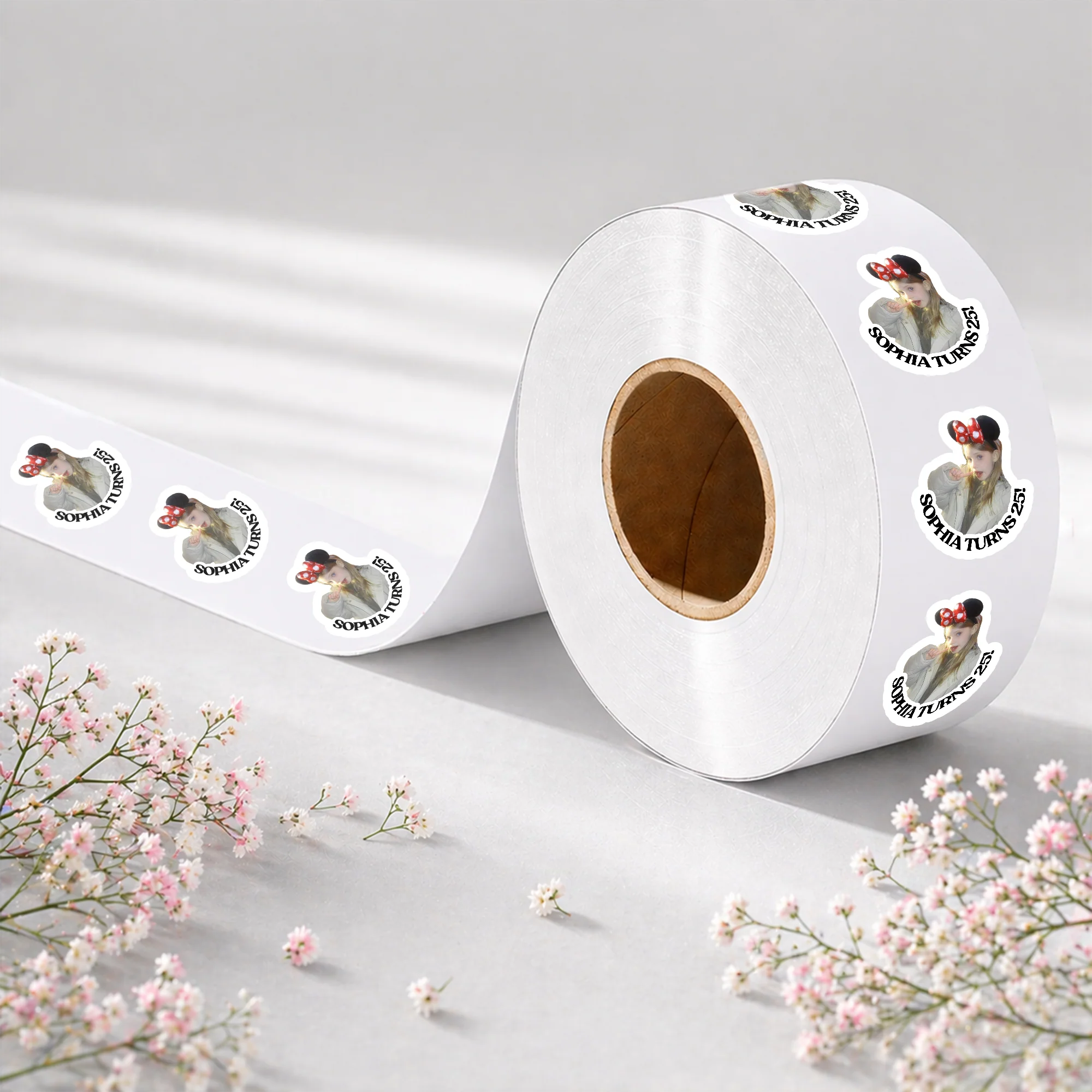 Custom Photo Birthday Roll Sticker - Personalized Party Decorations HA75 921832 - Image 3