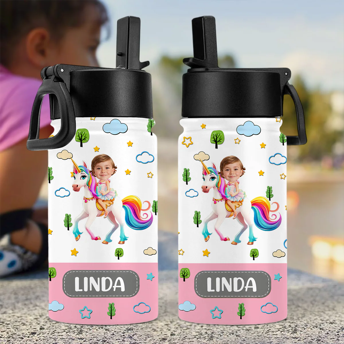 Custom Photo Car Lorry Vehicle Helmet Kid Water Bottle HO82 902968 - Image 5
