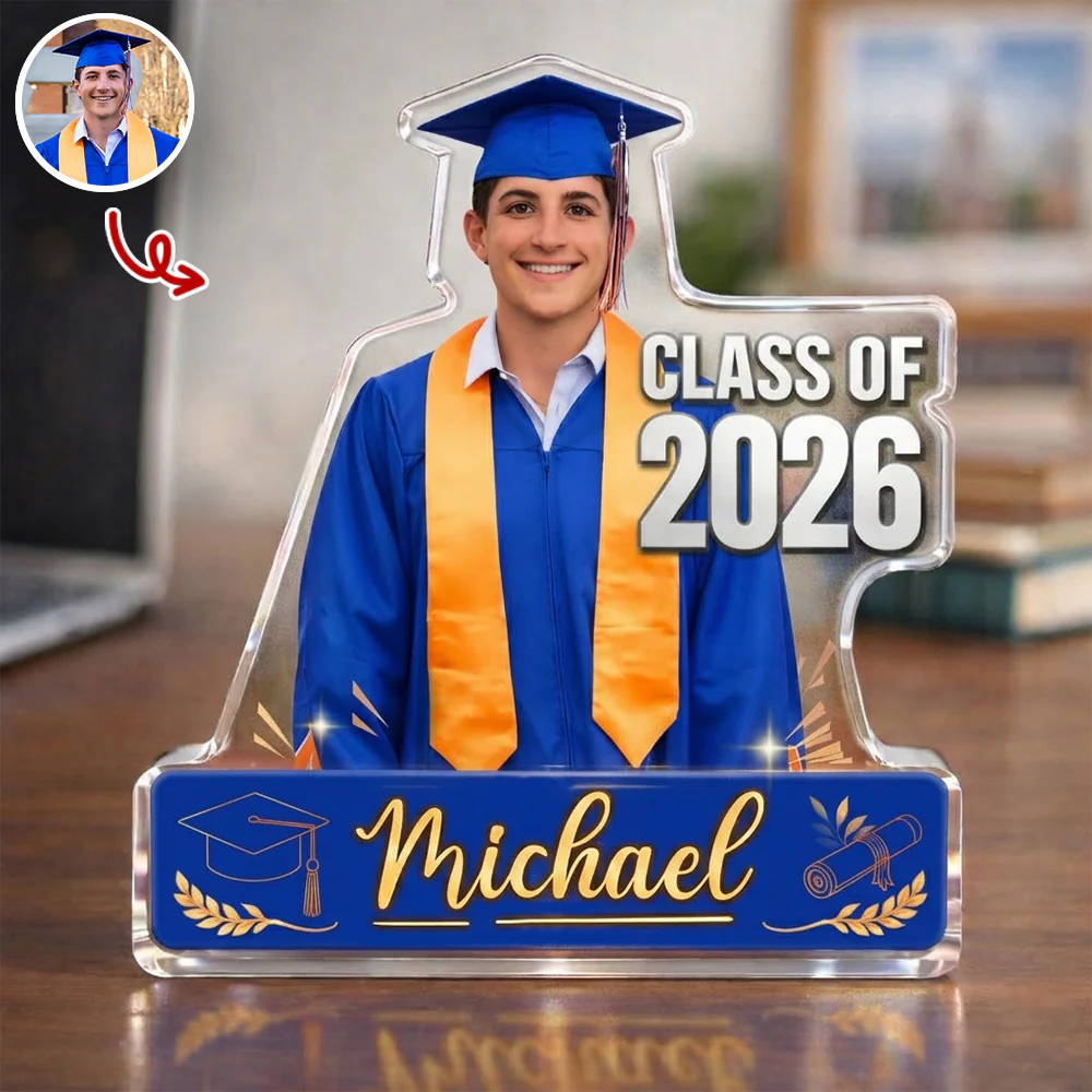 Custom Photo Class of 2026 Acrylic Block Plaque, Personalized Graduation Keepsake Gift TH10 169145 - Image 4