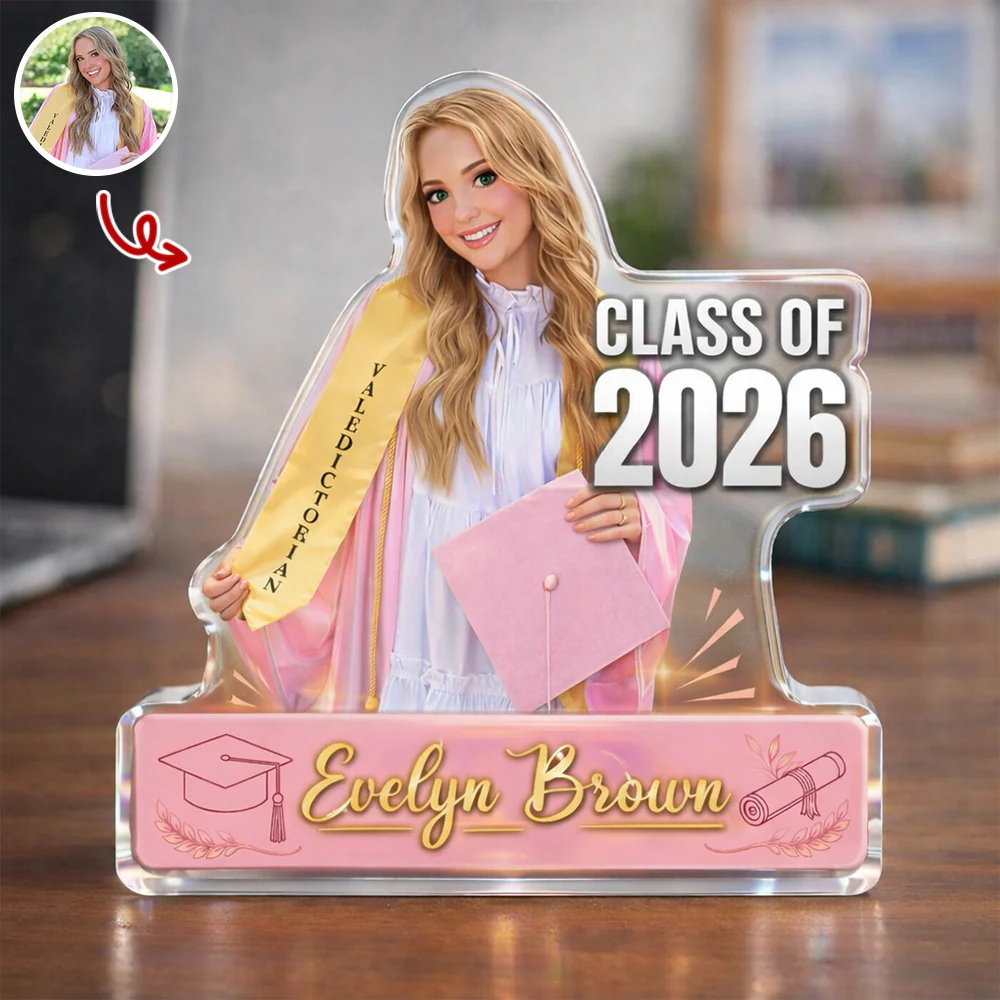 Custom Photo Class of 2026 Acrylic Block Plaque, Personalized Graduation Keepsake Gift TH10 169145 - Image 5