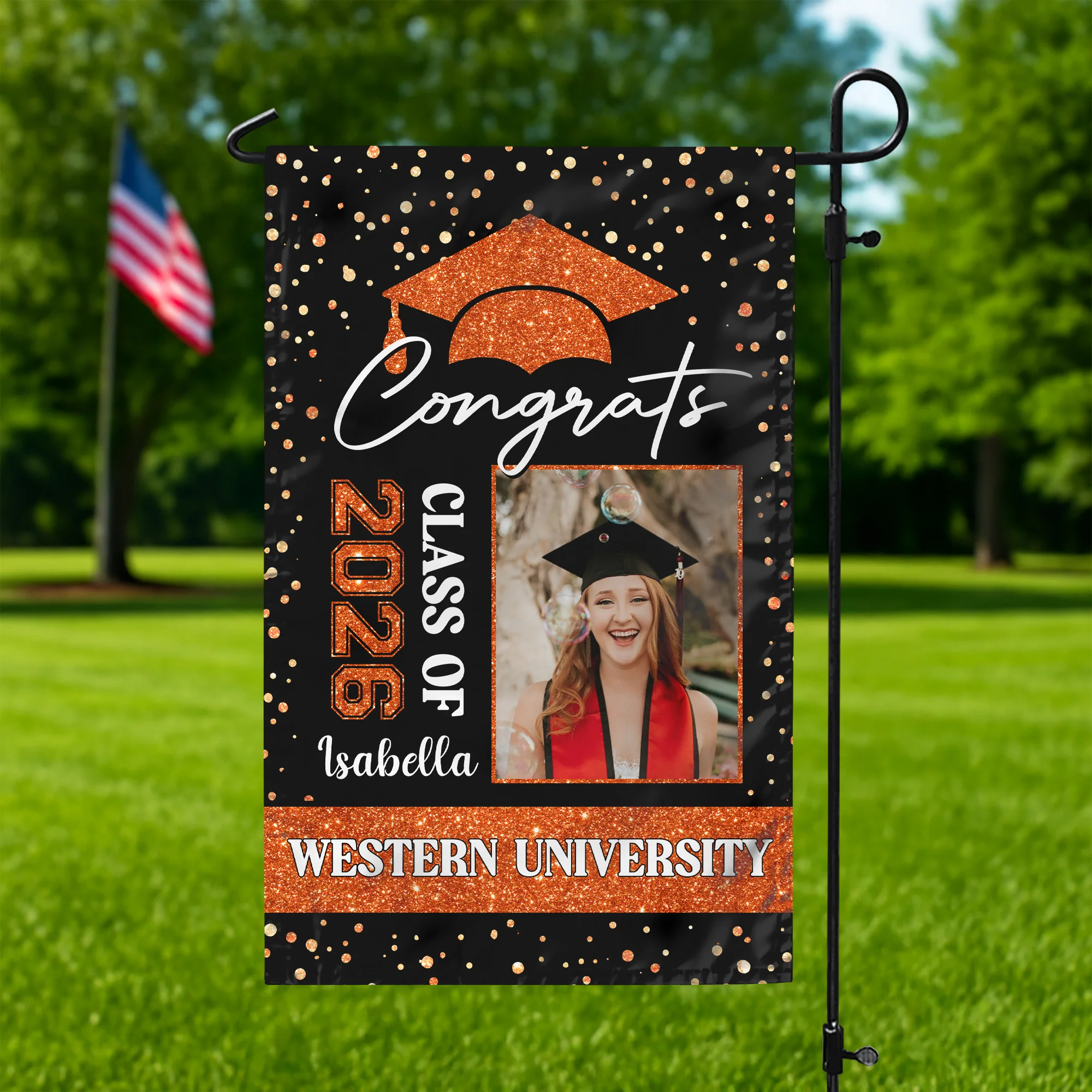Custom Photo Class of 2026 Congratulations Graduation Garden Flag HO82 901708 - Image 6