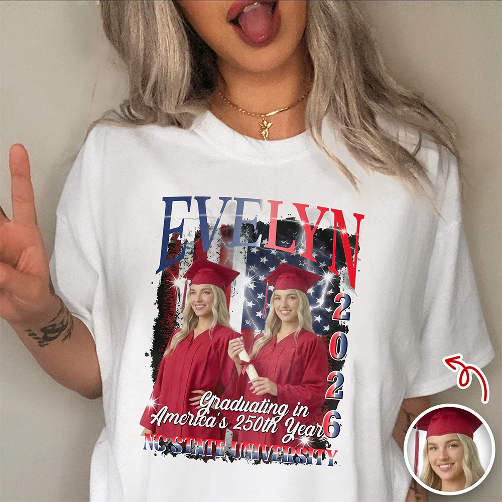 Custom Photo Class of 2026 Graduating in America’s 250th Year Graduation Comfort Shirt TH10 169289 - Image 7