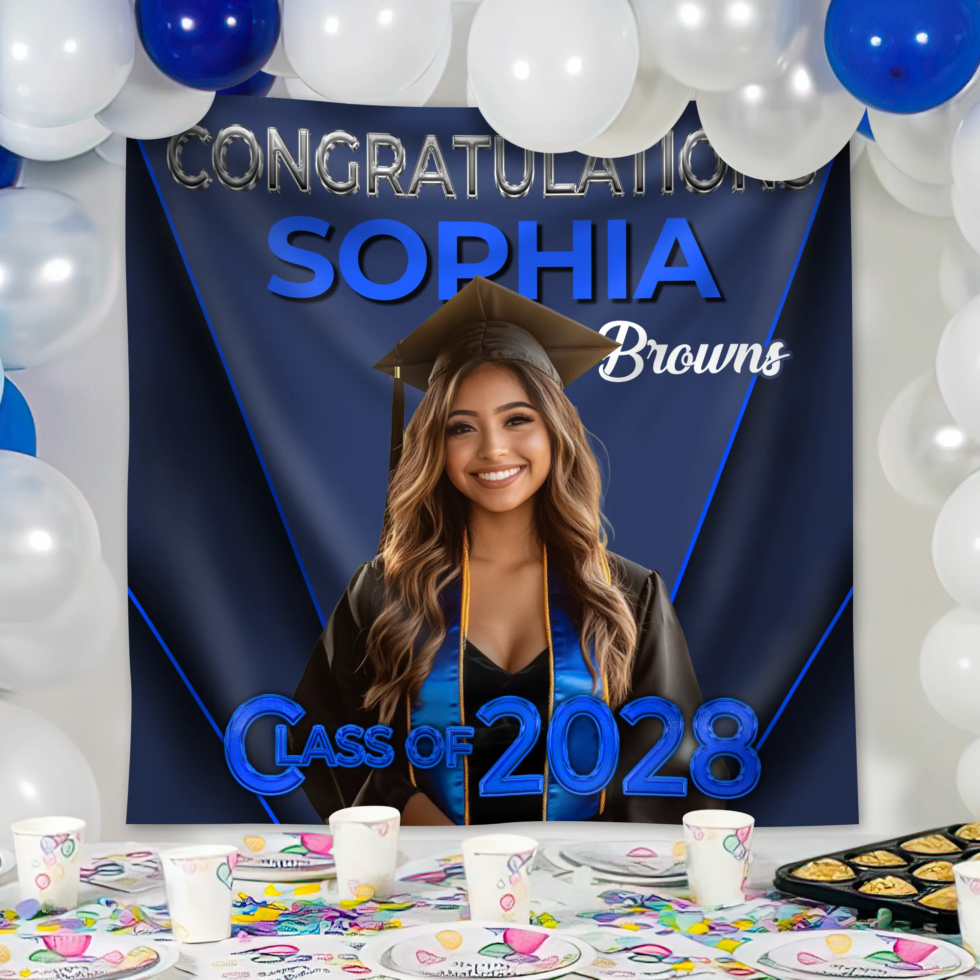 Custom Photo Class of 2026 Graduation Backdrop LM32 899205 - Image 3