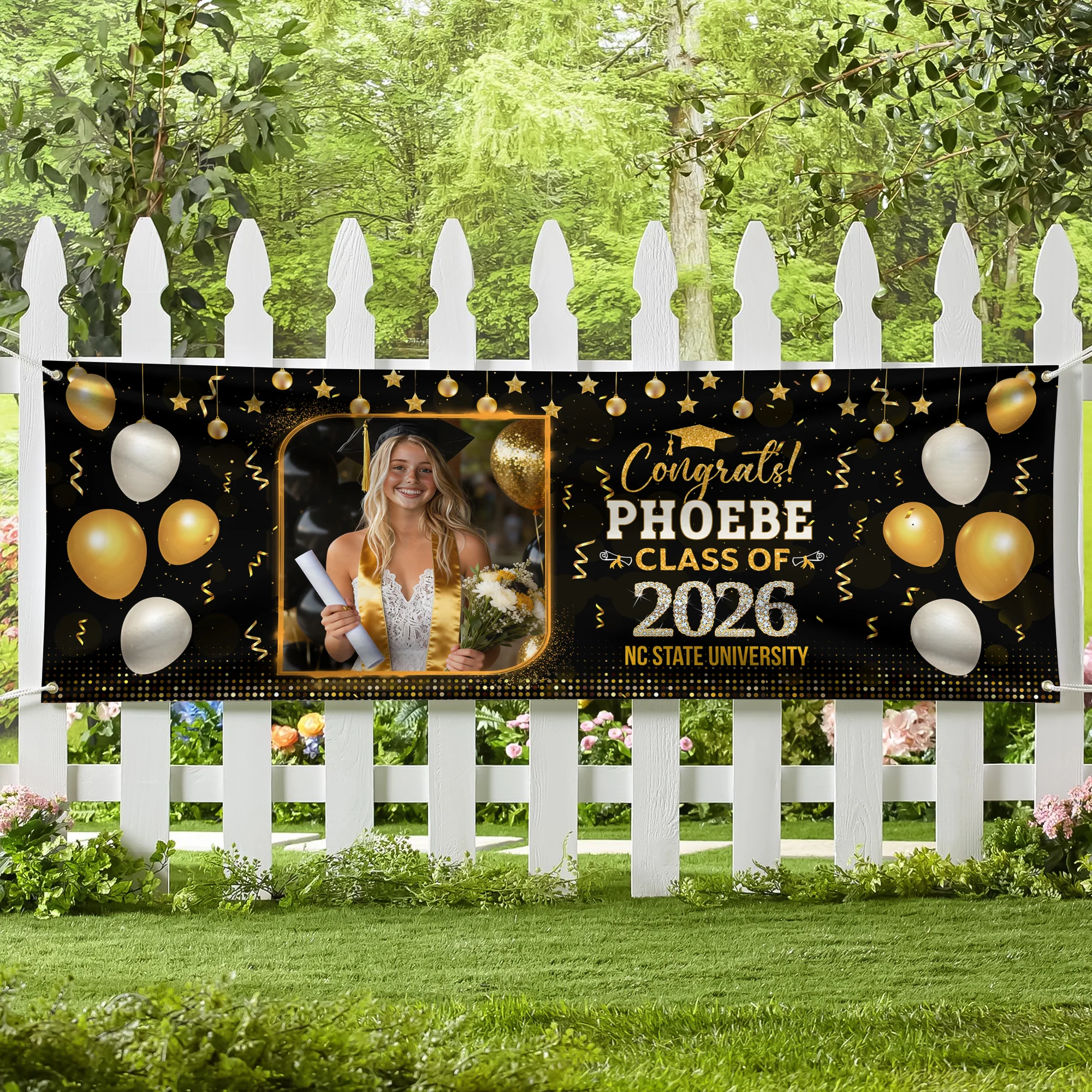 Custom Photo Class of 2026 Graduation Banner CH07 910750 - Image 2