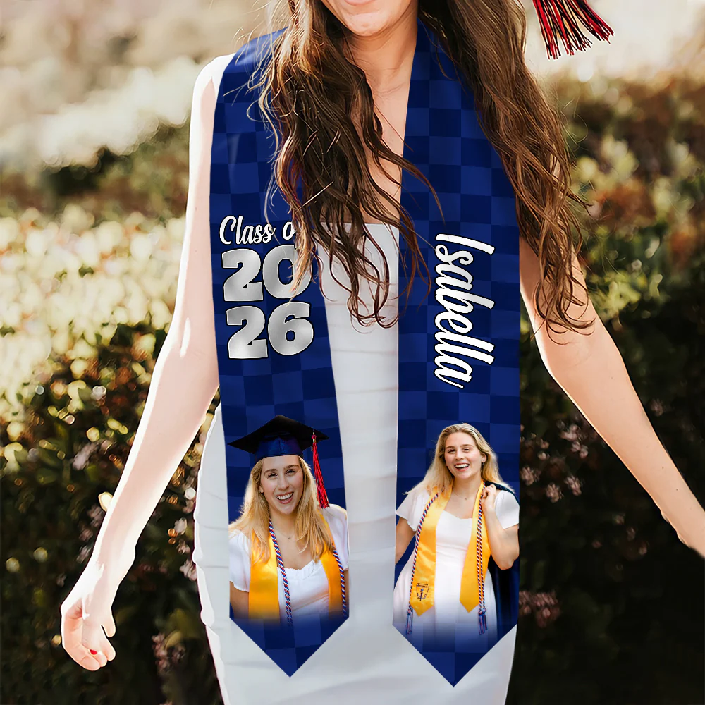 Custom Photo Class Of 2026 Graduation Celebration Stoles TH10 898533 - Image 7
