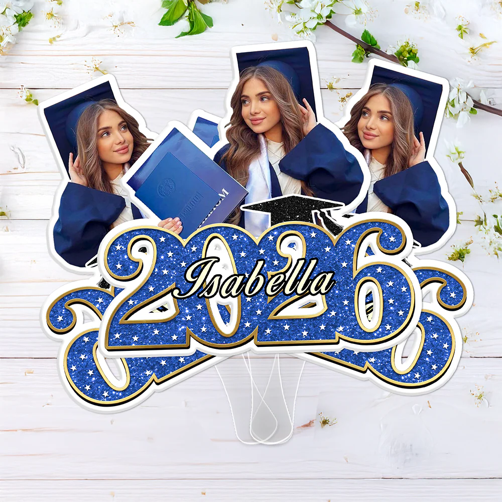 Custom Photo Class of 2026 Graduation Face Fan Party Decoration CH07 910988 - Image 5
