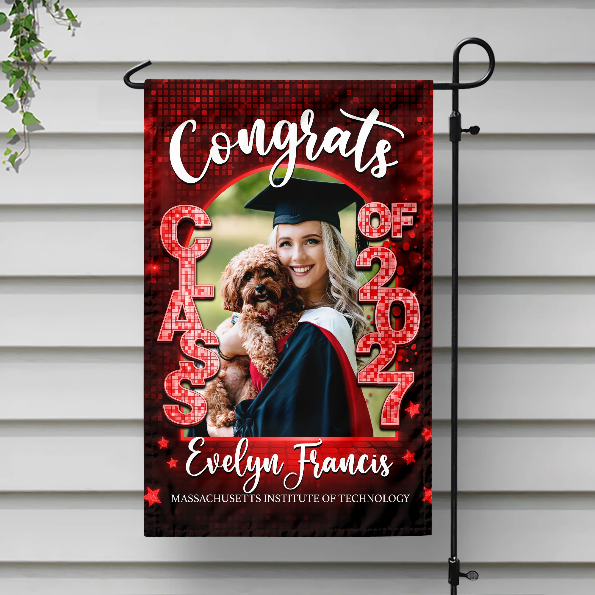 Custom Photo Class of 2026 Graduation Garden Flag, Personalized Congrats Grad Outdoor Decor HO82 901884 - Image 9