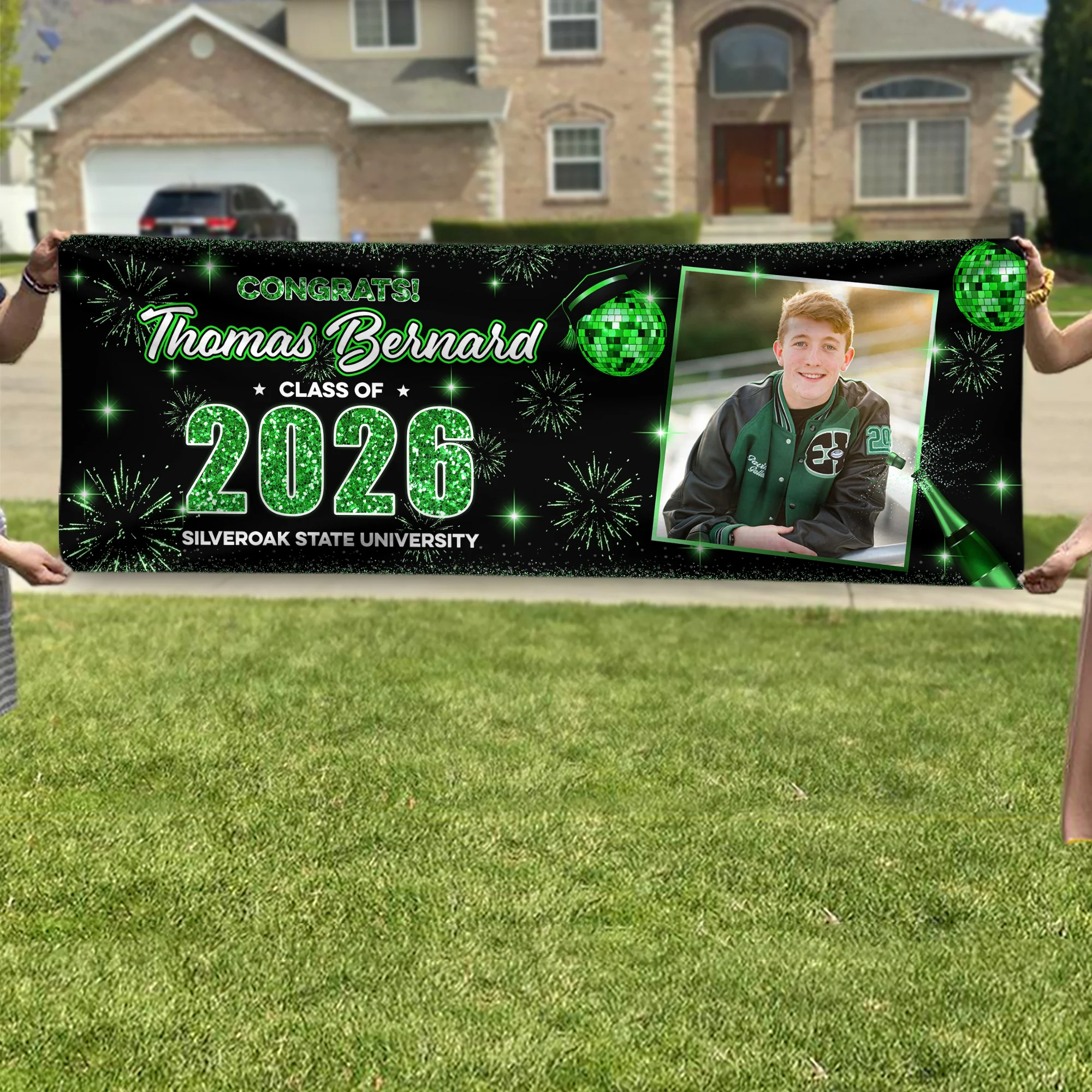 Custom Photo Class of 2026 Graduation Party Banner CH07 910676 - Image 5