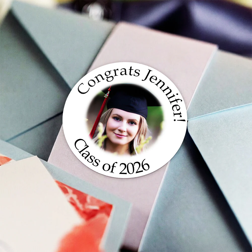 Custom Photo Class of 2026 Graduation Roll Sticker TH10 898799 - Image 2