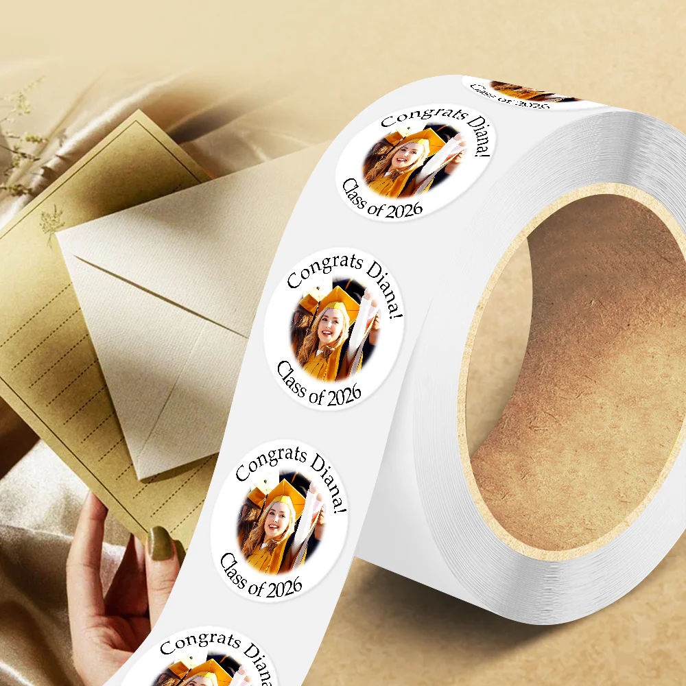 Custom Photo Class of 2026 Graduation Roll Sticker TH10 898799 - Image 4
