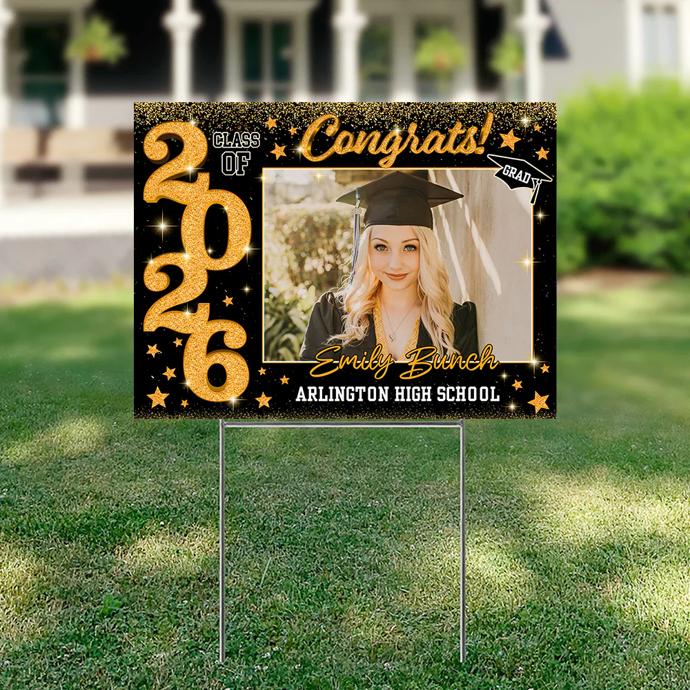 Custom Photo Class of 2026 Graduation Yard Sign CH07 910744 - Image 2