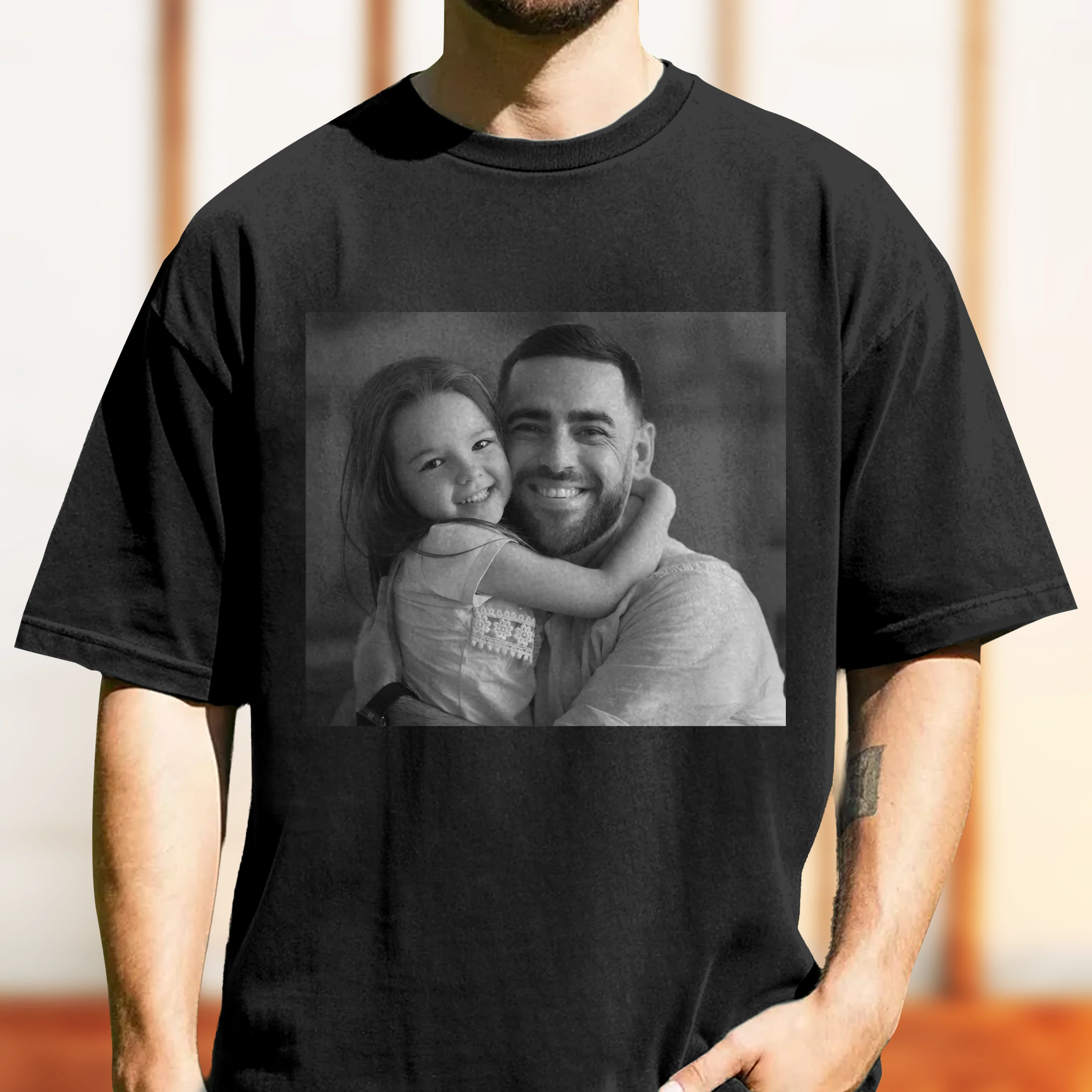 Custom Photo Dad And Kid Vintage Comfort Shirt Gift For Dad, Grandpa CH07 911958 - Image 5