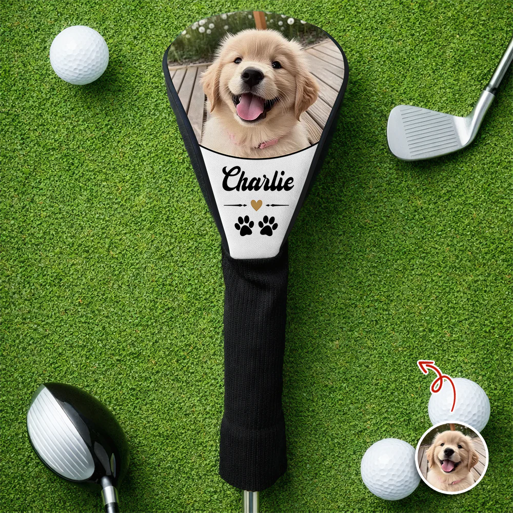 Custom Photo Dog Cat Golf Club Head Cover Father's Day Gift For Golf Lovers HA75 921258 - Image 2