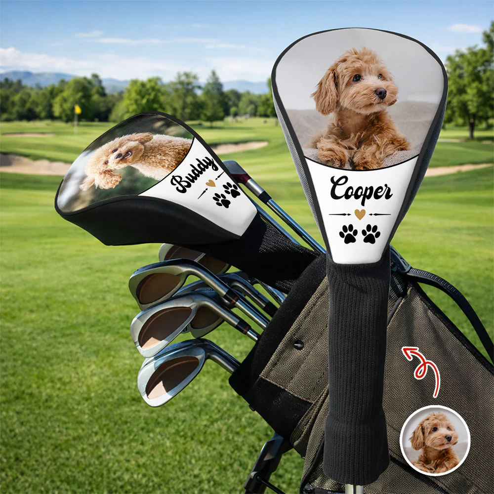 Custom Photo Dog Cat Golf Club Head Cover Father's Day Gift For Golf Lovers HA75 921258 - Image 4