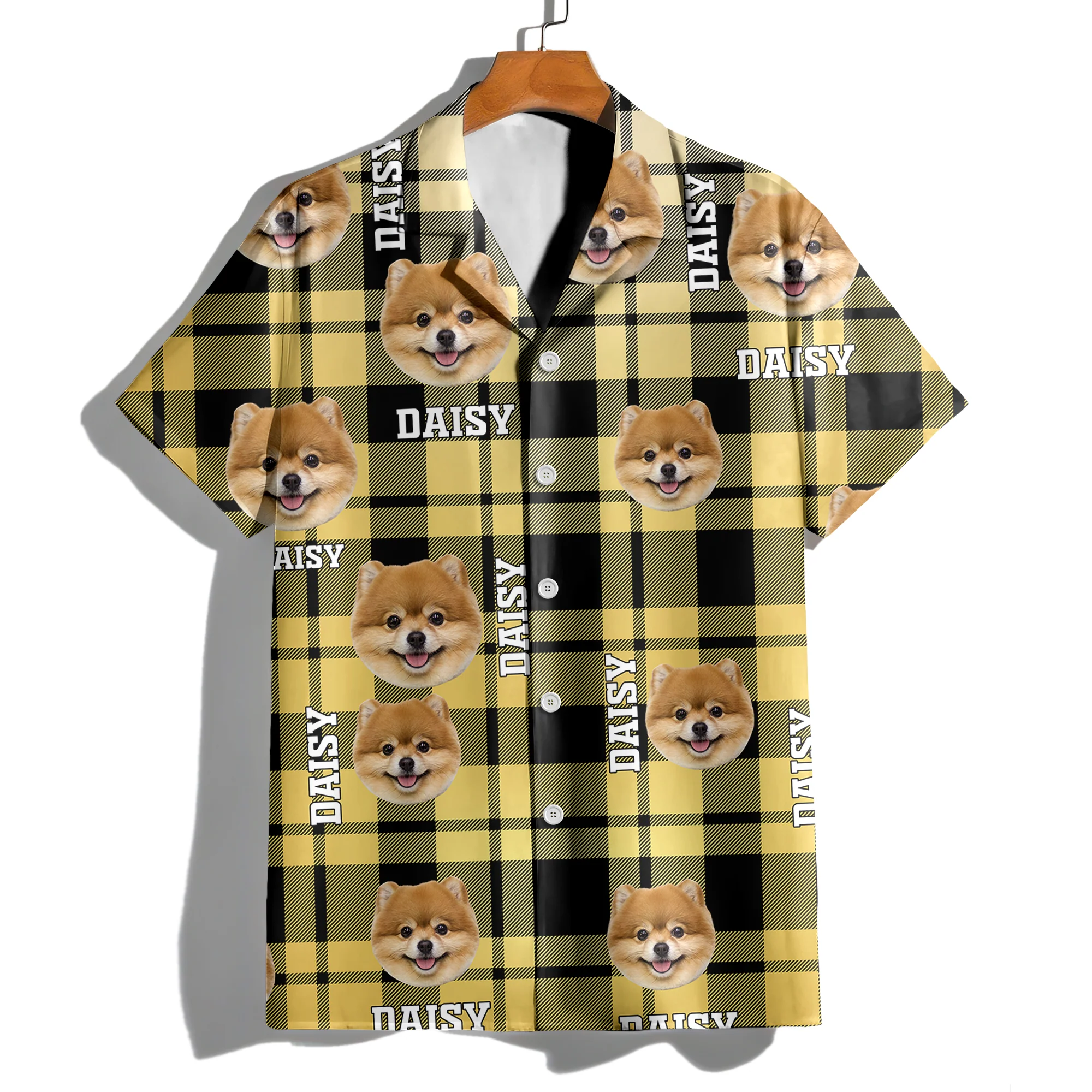 Custom Photo Dog Cat Plaid Hawaii Shirt – Personalized Pet Shirt Gift for Pet Lovers TH10 169489 - Image 4