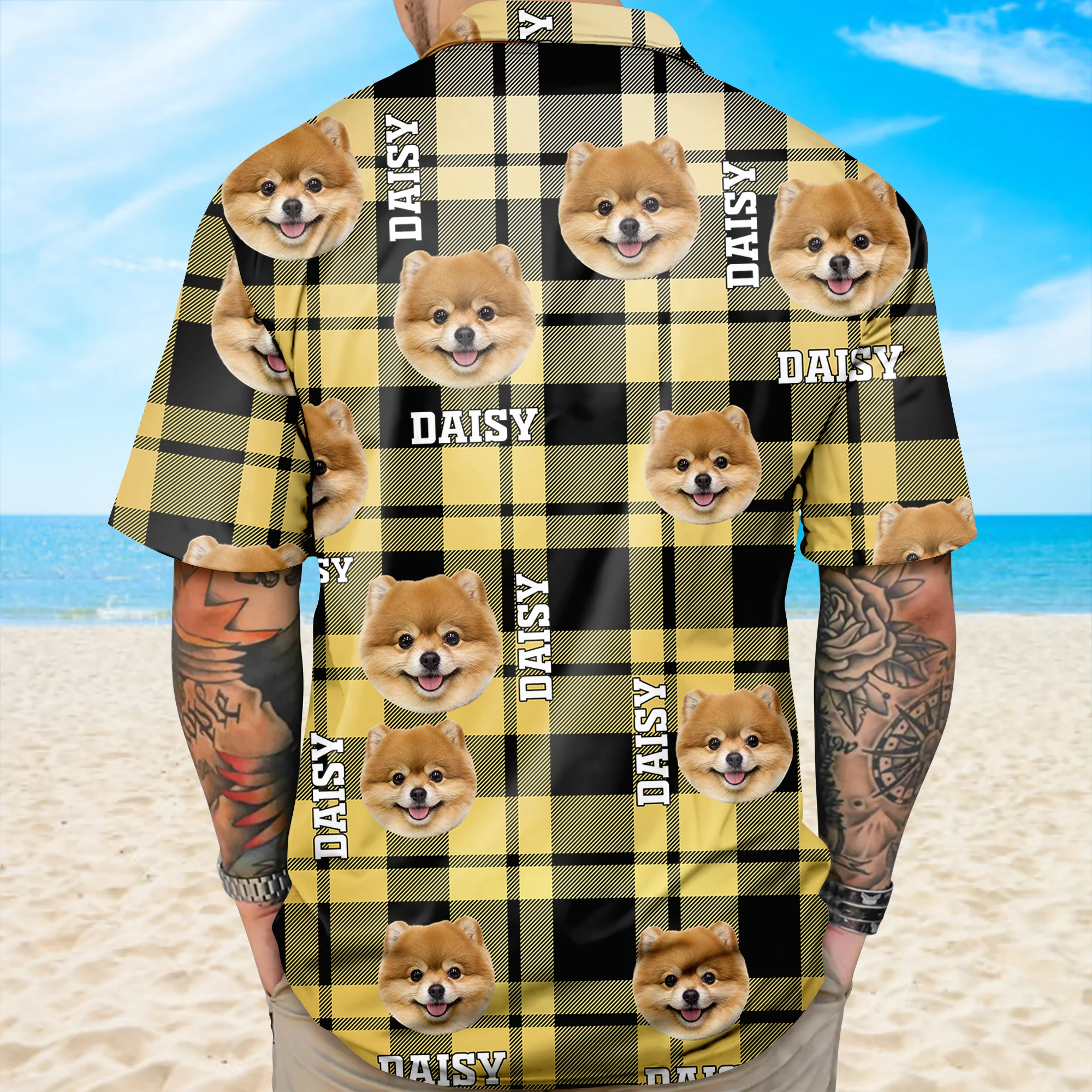 Custom Photo Dog Cat Plaid Hawaii Shirt – Personalized Pet Shirt Gift for Pet Lovers TH10 169489 - Image 5