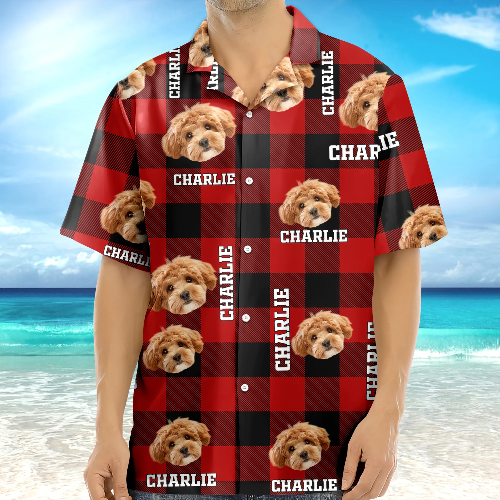 Custom Photo Dog Cat Plaid Hawaii Shirt – Personalized Pet Shirt Gift for Pet Lovers TH10 169489 - Image 7
