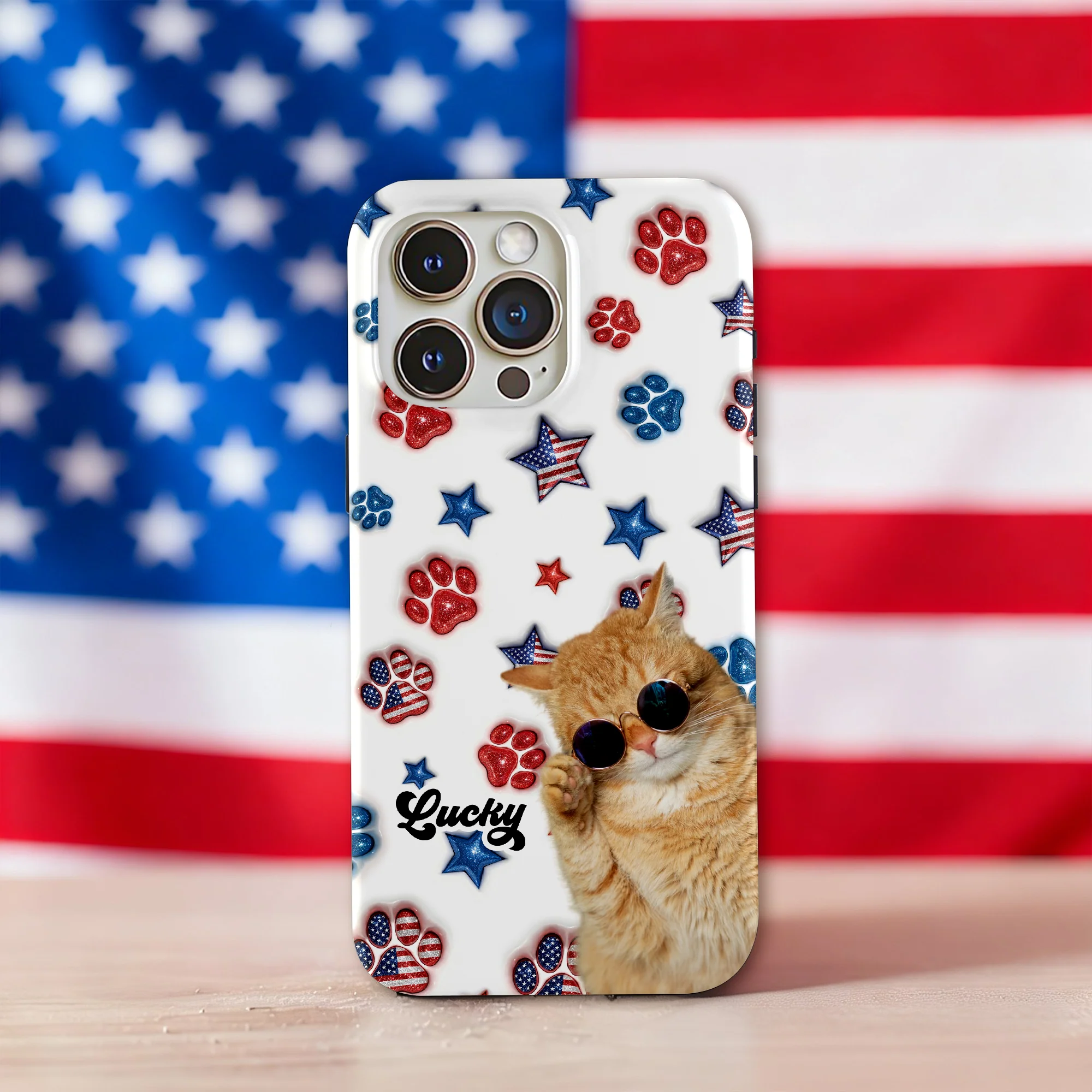 Custom Photo Dog US Pattern Personalized Phone Case HA75 921088 - Image 12