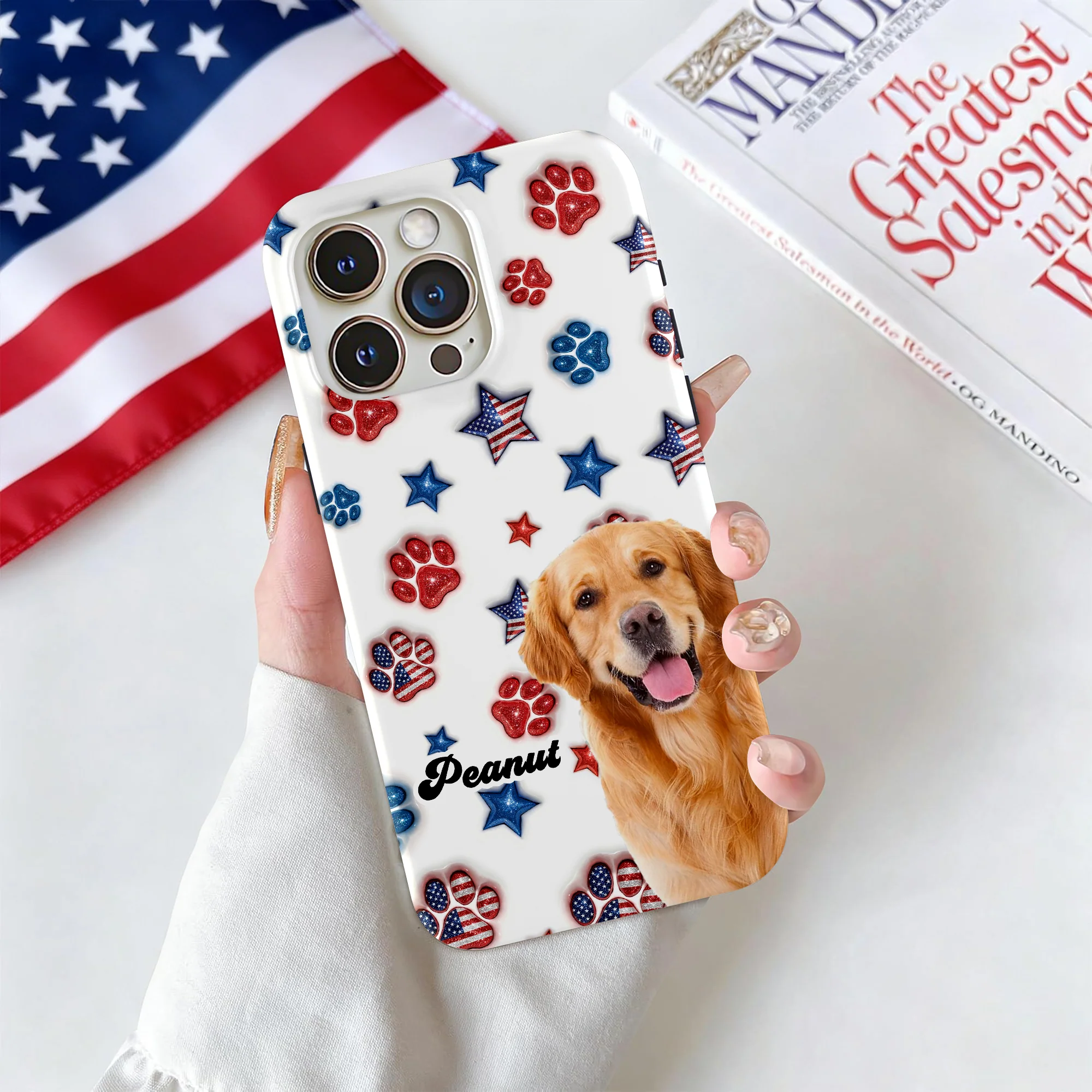 Custom Photo Dog US Pattern Personalized Phone Case HA75 921088 - Image 5