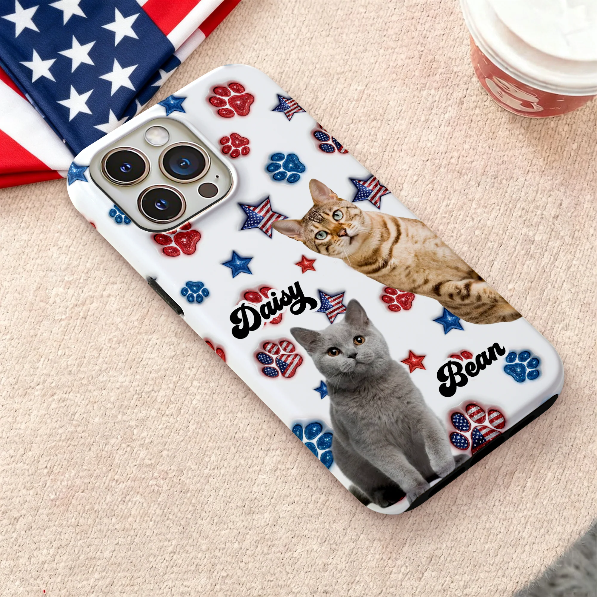 Custom Photo Dog US Pattern Personalized Phone Case HA75 921088 - Image 9