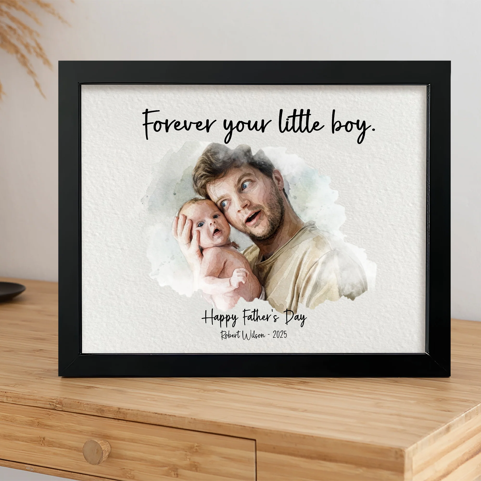 Custom Photo Forever Your Little Boy Picture Frame - Gift for Father’s Day HO82 902282 - Image 6