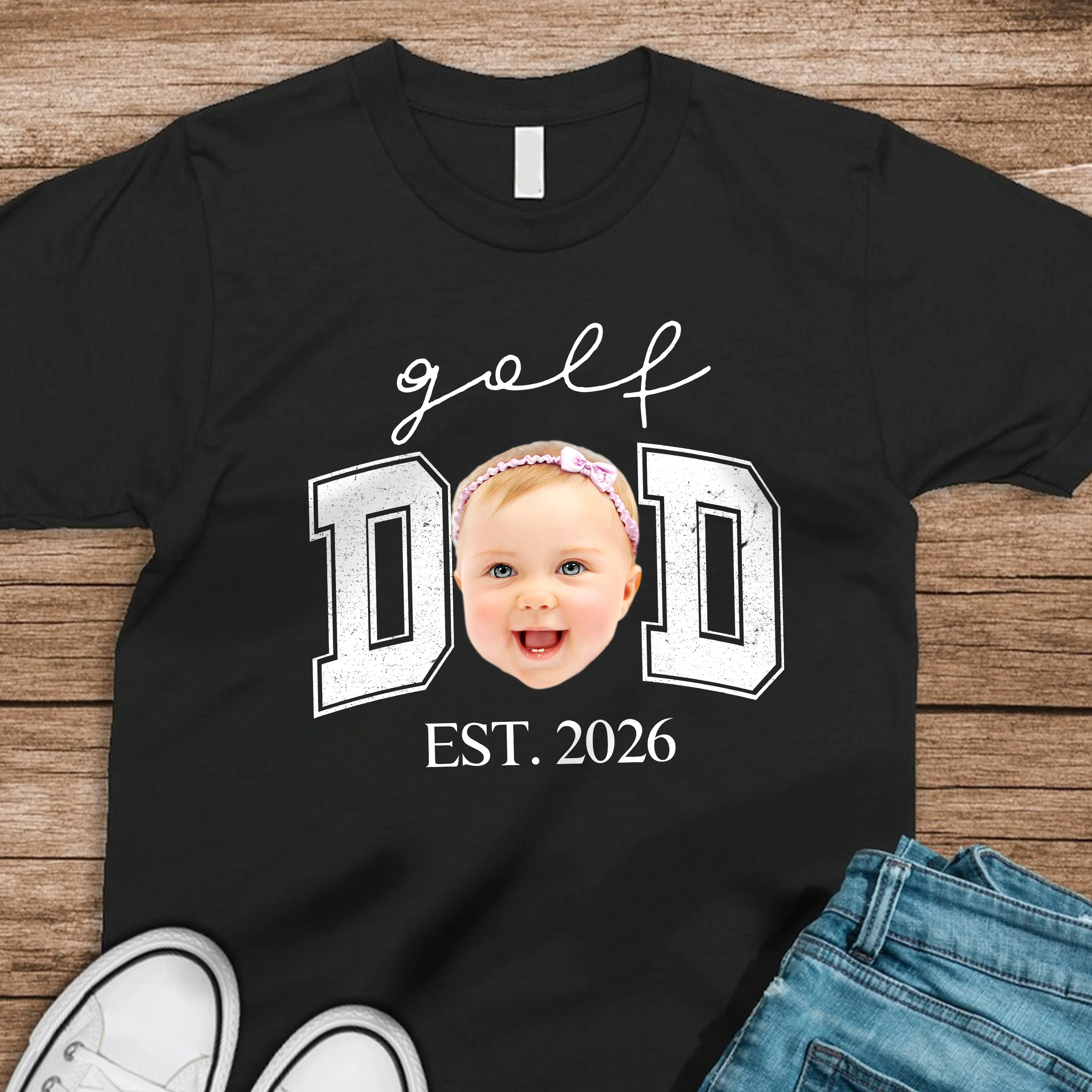 Custom Photo Golf Dad Dark Shirt - Personalized Father’s Day Gift TH10 169841 - Image 3