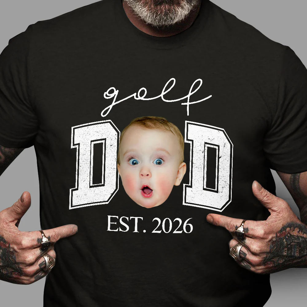 Custom Photo Golf Dad Dark Shirt - Personalized Father’s Day Gift TH10 169841 - Image 5