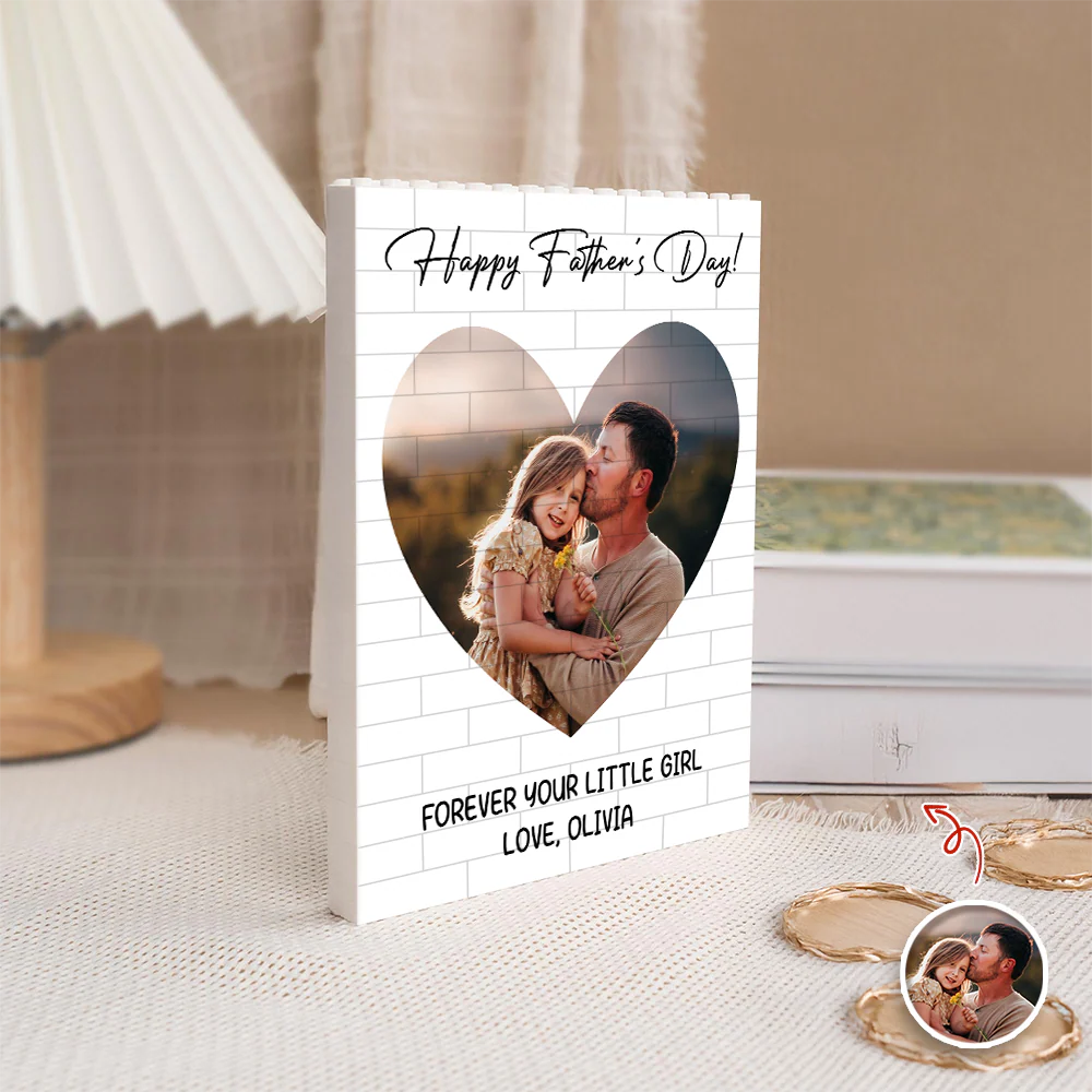 Custom Photo Happy Father's Day Building Brick Block Gift For Dad CH07 911628 - Image 6