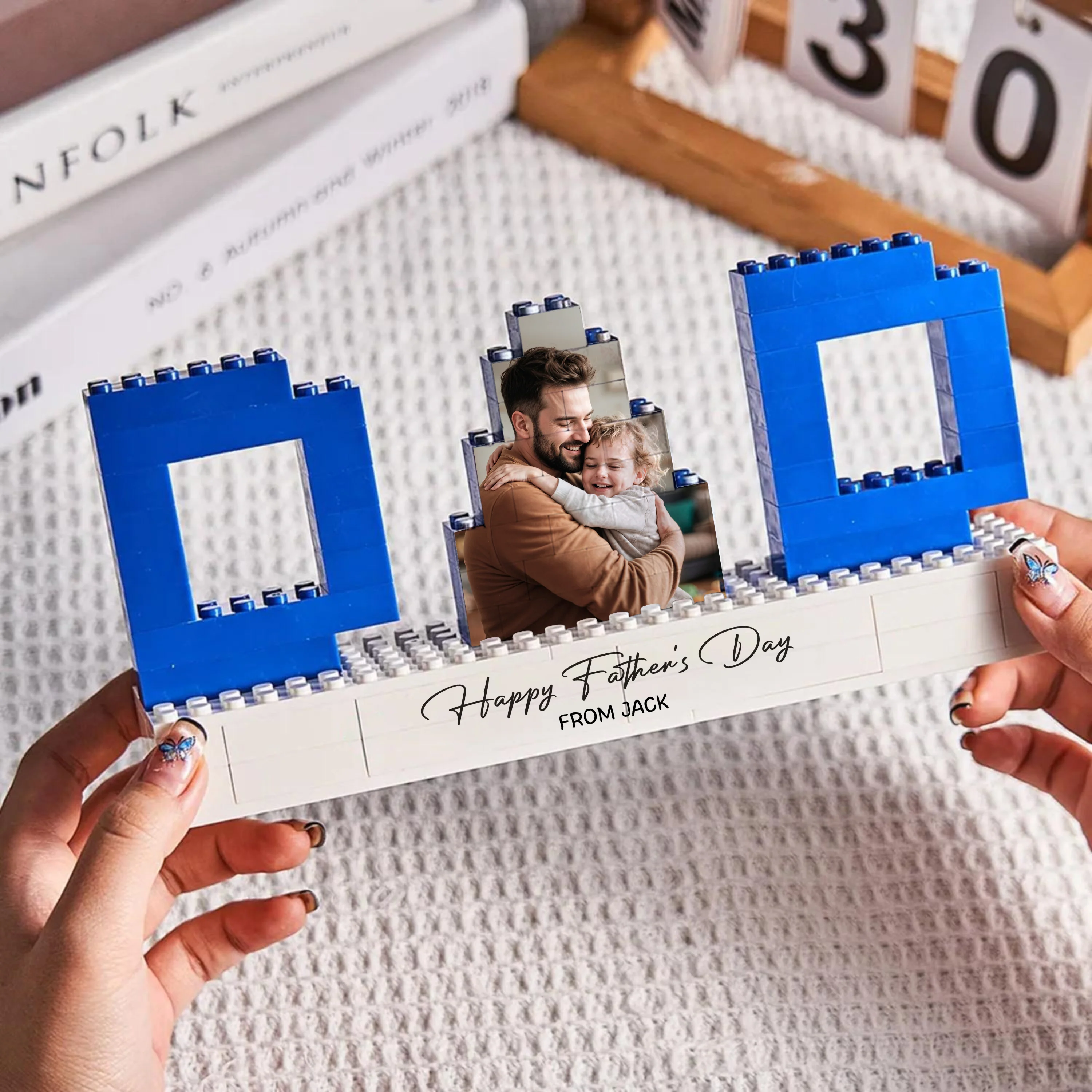 Custom Photo Happy Father's Day Building Brick Blocks - Personalized Gift for Dad CH07 911576 - Image 2