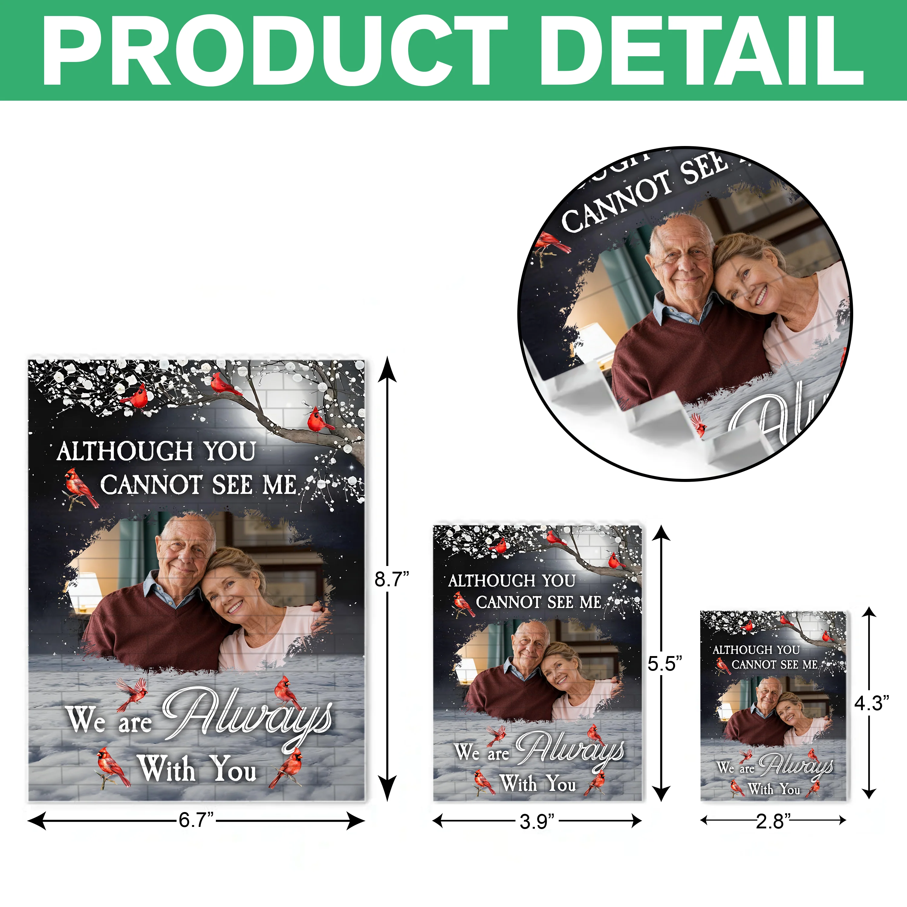 Custom Photo I Am Always With You Personalized Memorial Building Block HA75 920532 - Image 5