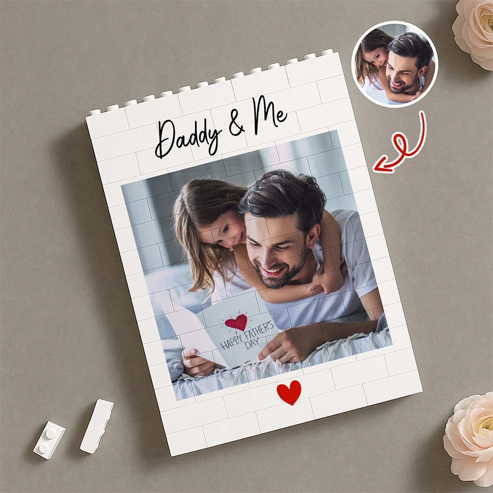 Custom Photo I Love You Dad Happy Father's Day Building Block CH07 910780-2 - Image 5