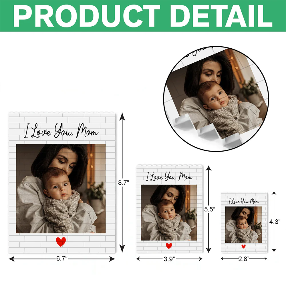 Custom Photo I Love You Mom Happy Mother's Day Building Block CH07 910778 - Image 7