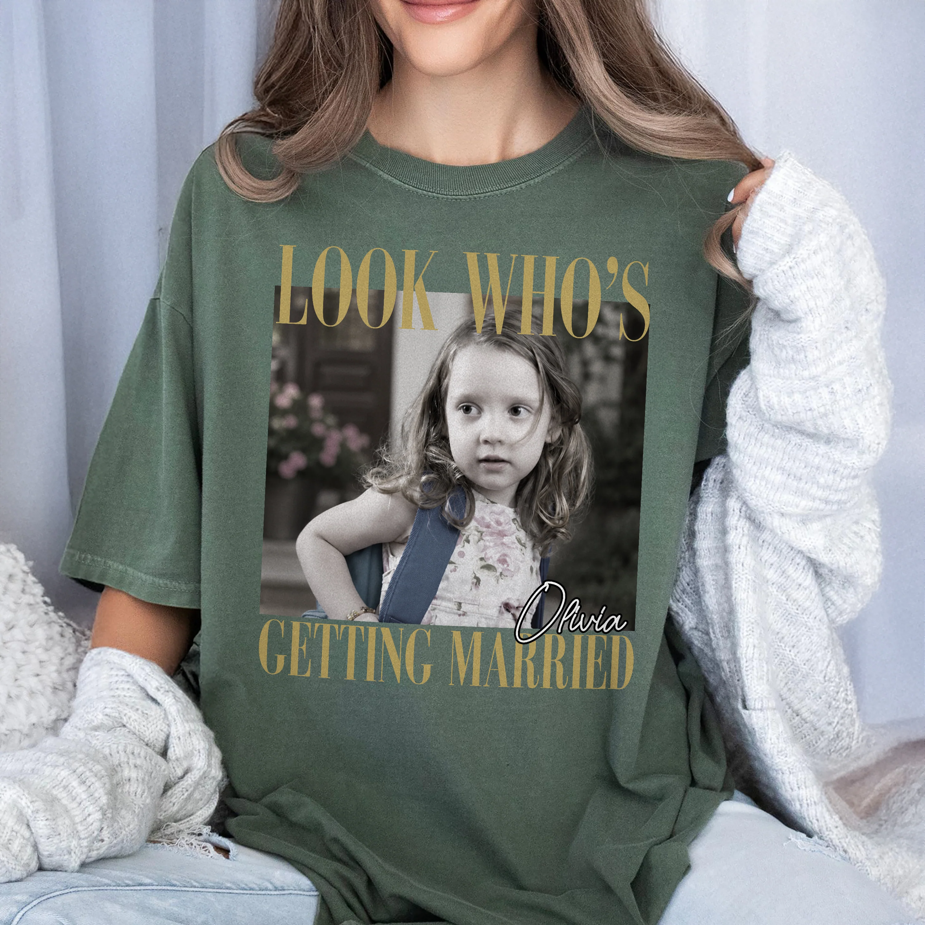 Custom Photo Look Who's Getting Married Comfort Shirt - Personalized Bachelorette Gift CH07 911918 - Image 4