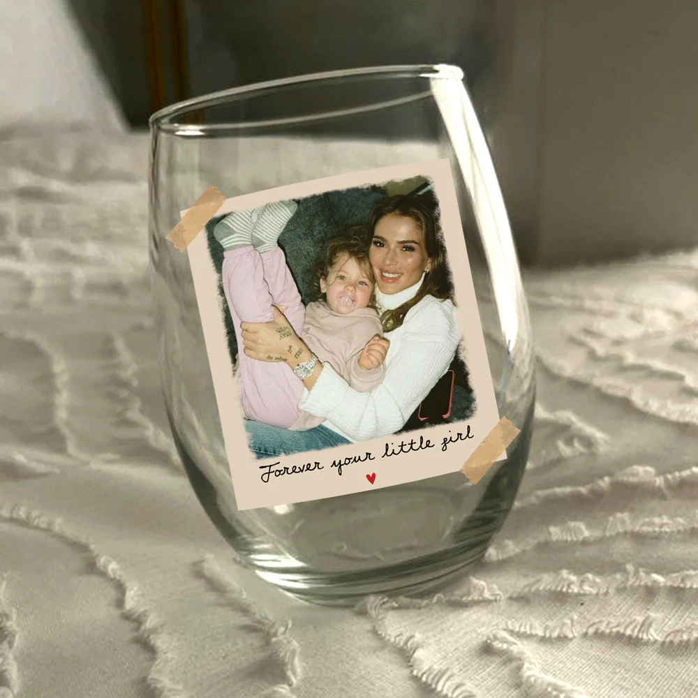 Custom Photo I Love You Mom Wine Glass Personalized Mother's Day Gift CH07 910838 - Image 5
