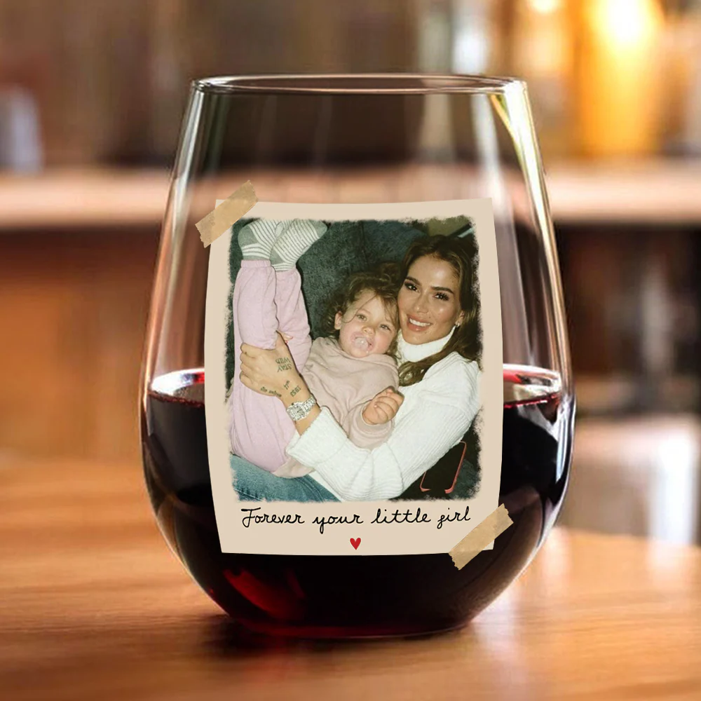Custom Photo I Love You Mom Wine Glass Personalized Mother's Day Gift CH07 910838 - Image 6