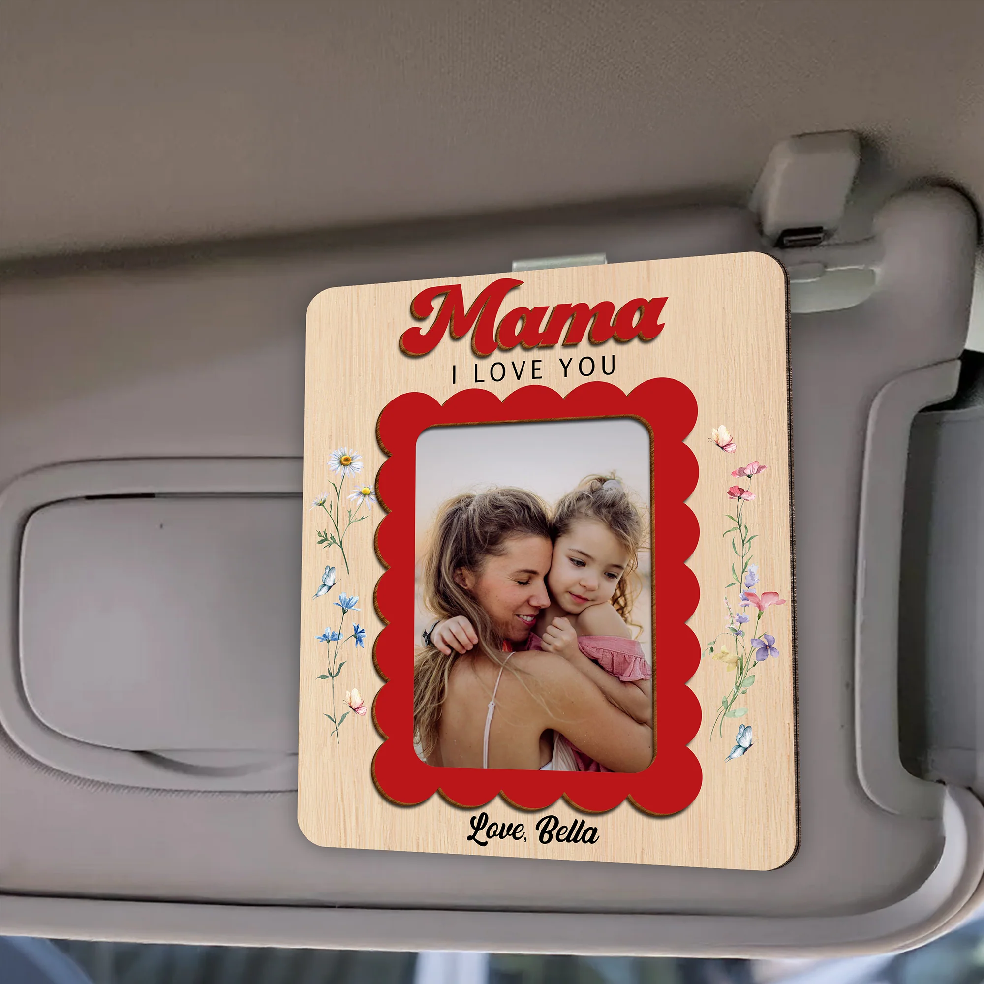 Custom Photo Mommy I Love You Car Visor Mother's Day Gift HO82 902278 - Image 3