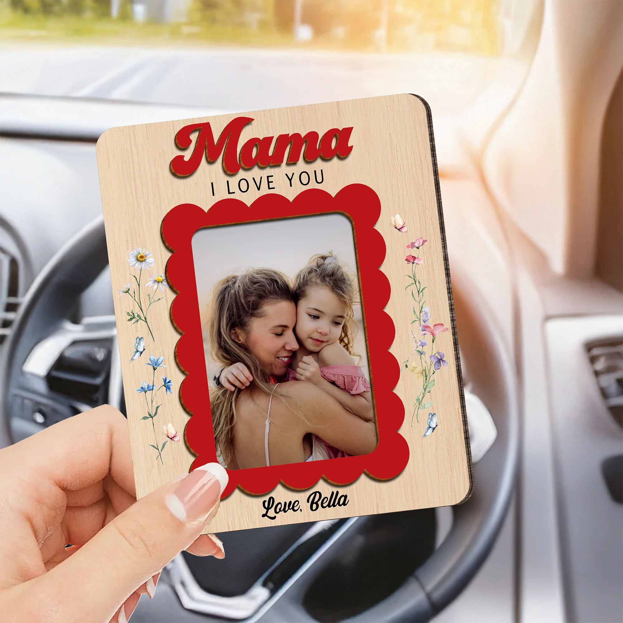 Custom Photo Mommy I Love You Car Visor Mother's Day Gift HO82 902278 - Image 4