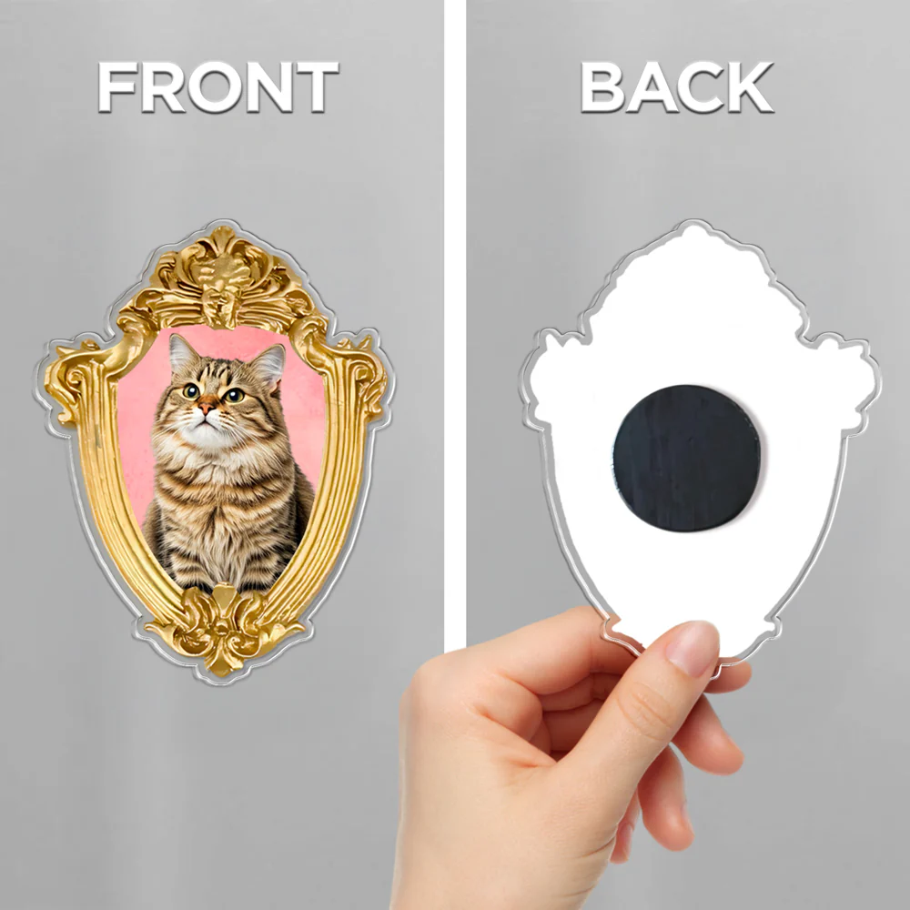 Custom Photo Pet Portrait Acrylic Fridge Magnet CH07 910382 - Image 2
