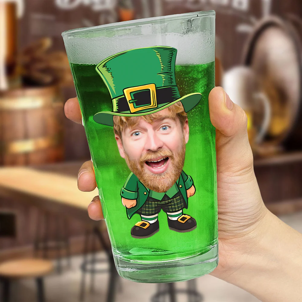 Custom Photo St. Patrick’s Day Beer Glass TH10 898051 - Image 5
