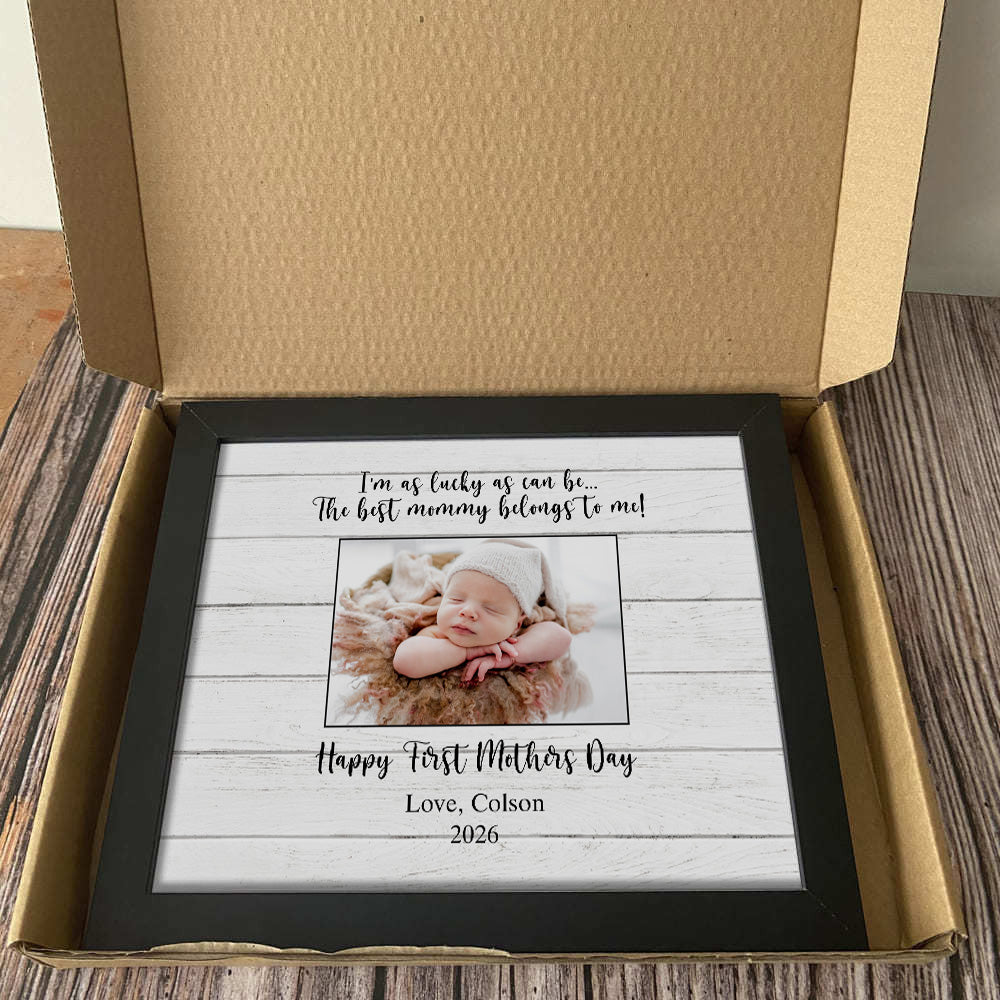 Custom Photo The Best Mommy Belongs To Me Picture Frame - Personalized First Mother’s Day Gift for Mom TH10 169267 - Image 2