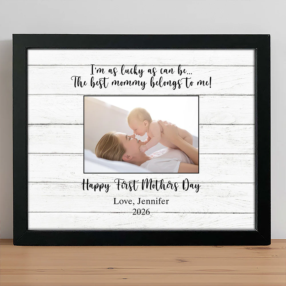 Custom Photo The Best Mommy Belongs To Me Picture Frame - Personalized First Mother’s Day Gift for Mom TH10 169267 - Image 3