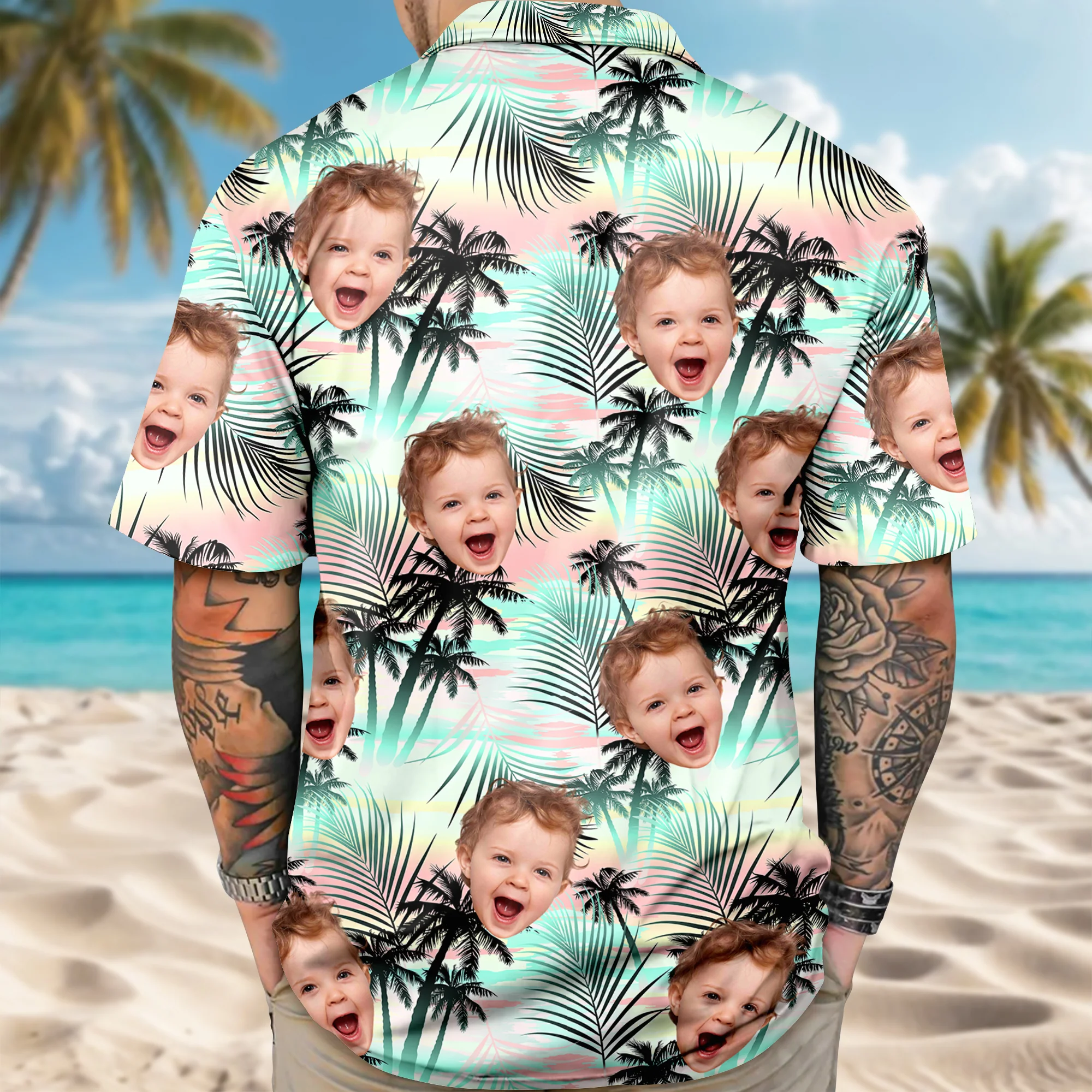 Custom Photo Tropical Summer Hawaii Shirt HO82 902380 - Image 5