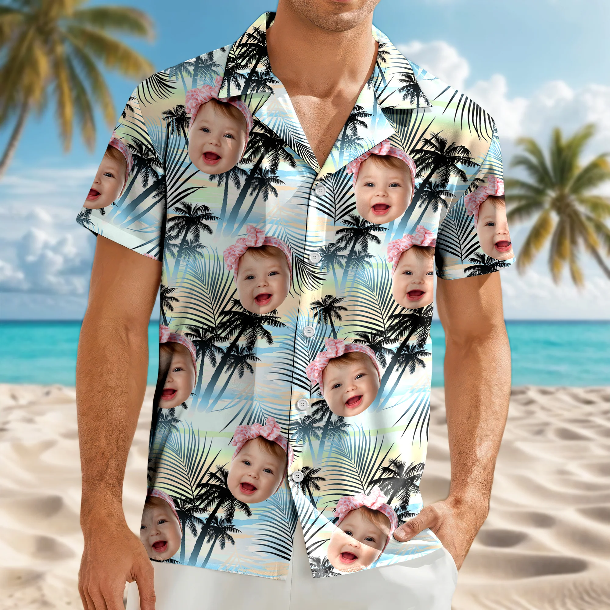 Custom Photo Tropical Summer Hawaii Shirt HO82 902380 - Image 7