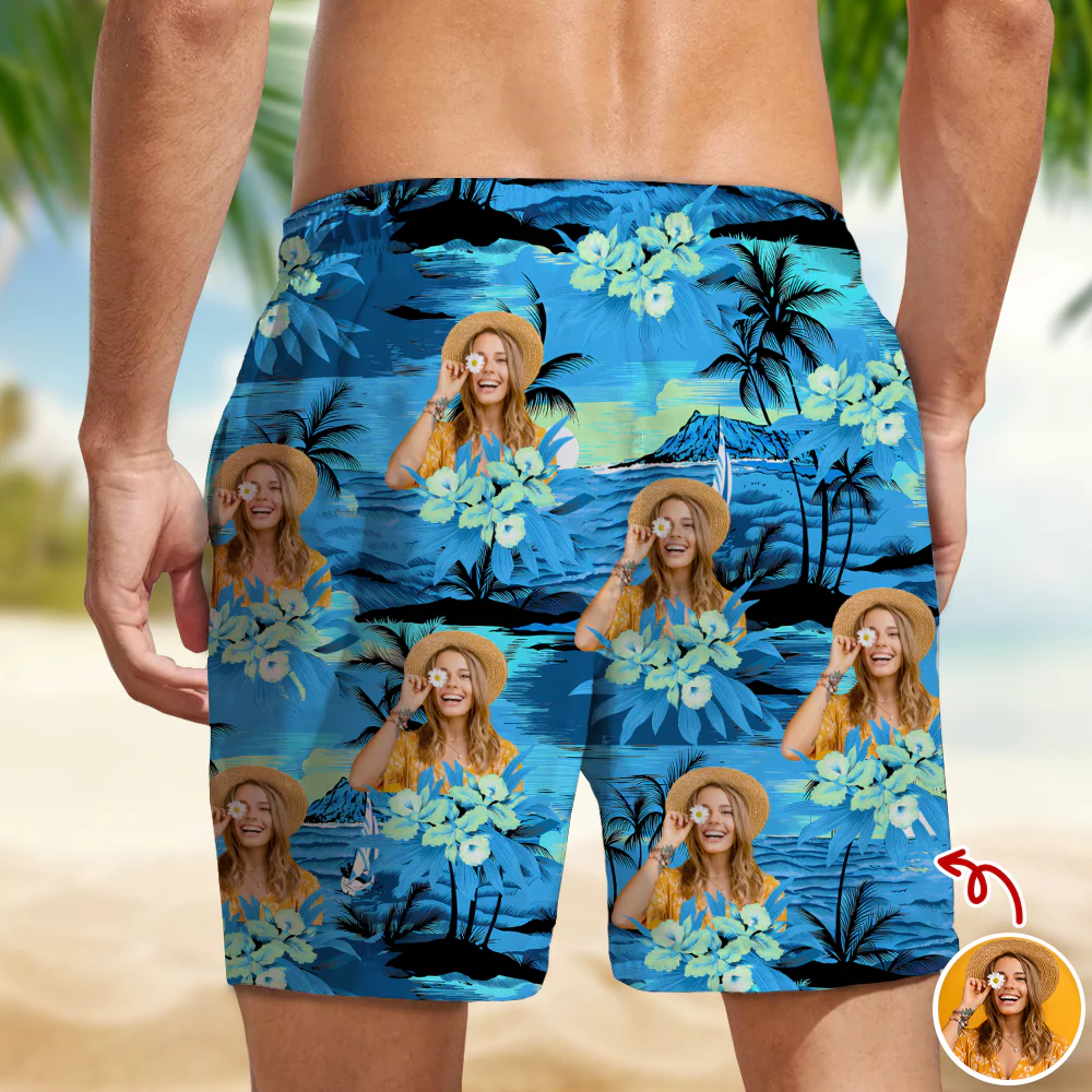 Custom Photo Tropical Summer Pattern Beach Short HO82 902412 - Image 3