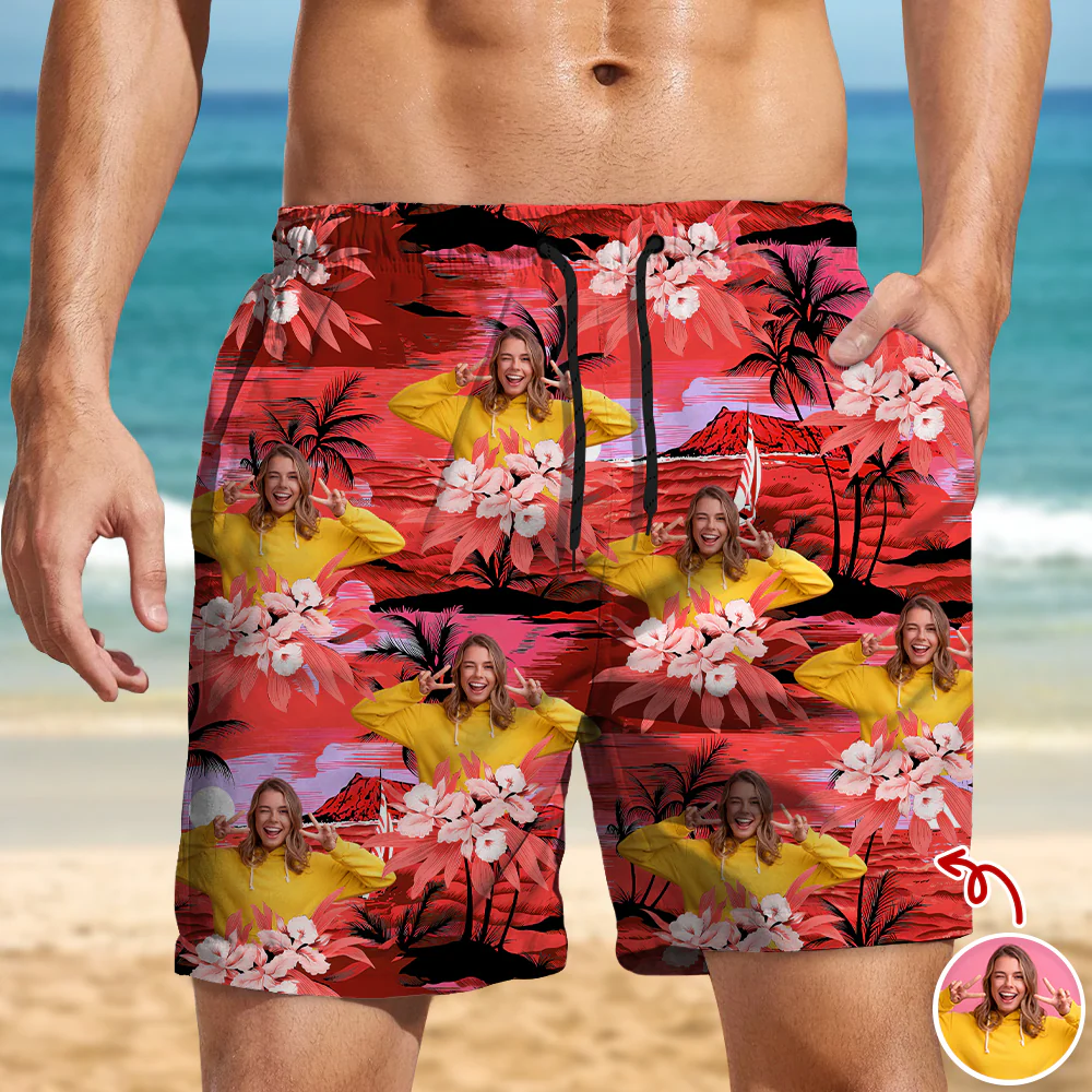 Custom Photo Tropical Summer Pattern Beach Short HO82 902412 - Image 5