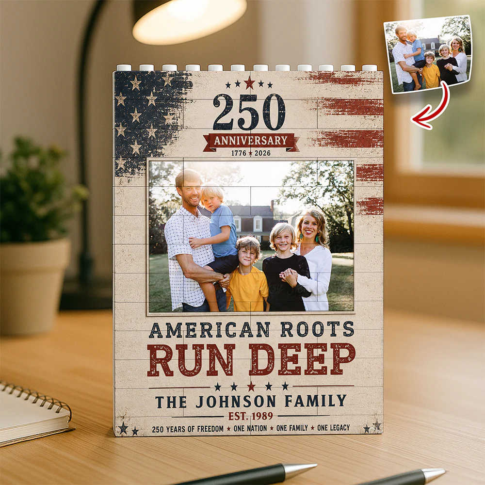 Custom Photo US 250th Anniversary 1776-2026 - Patriotic Gift for Family TH10 170003