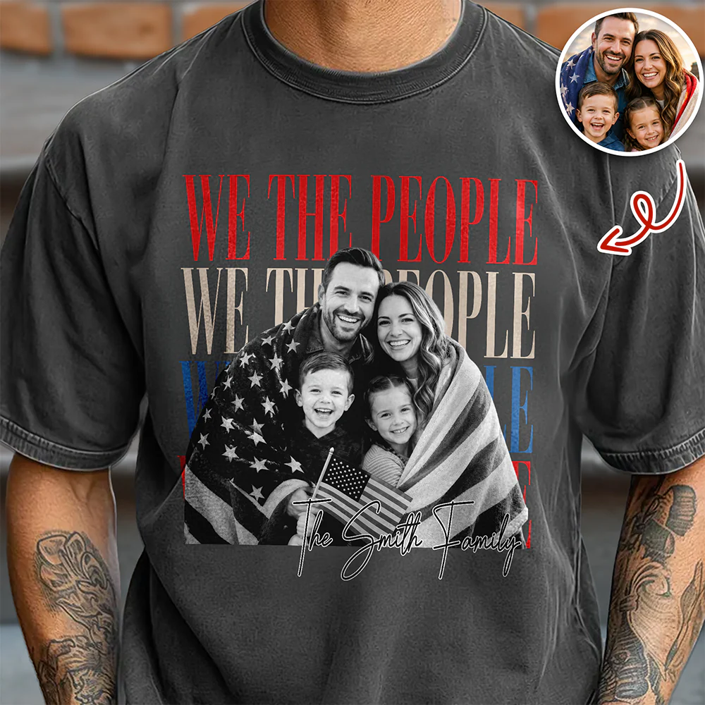 Custom Photo We The People 250th Anniversary Patriotic Comfort Shirt HO82 902772 - Image 2