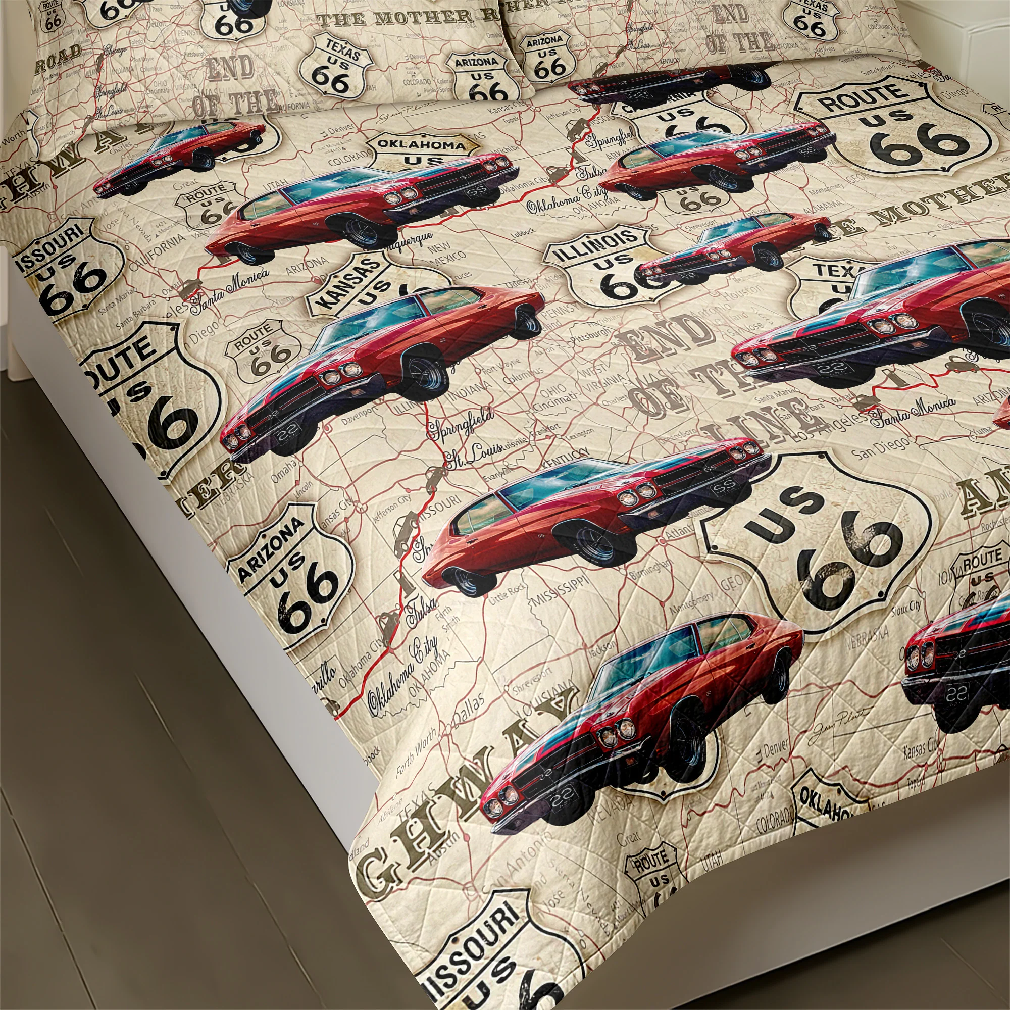 Custom Photo With Accessories Pattern Car Bedding Set Gift For Car Lovers CH07 895596 - Image 2