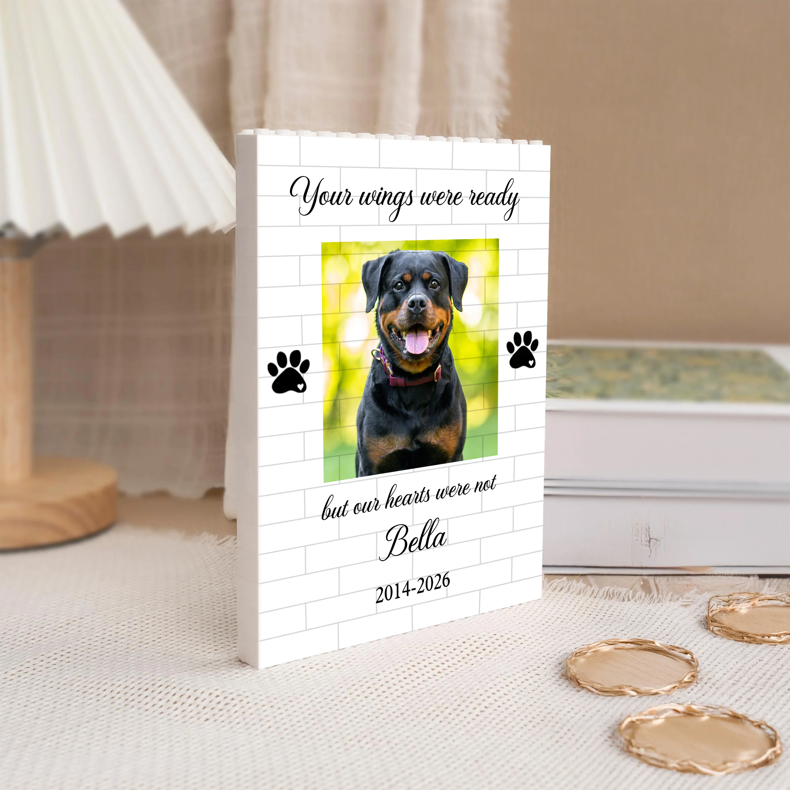 Custom Photo You Were My Favorite Hello And My Hardest Goodbye Memorial Building Block HA75 920518 - Image 5